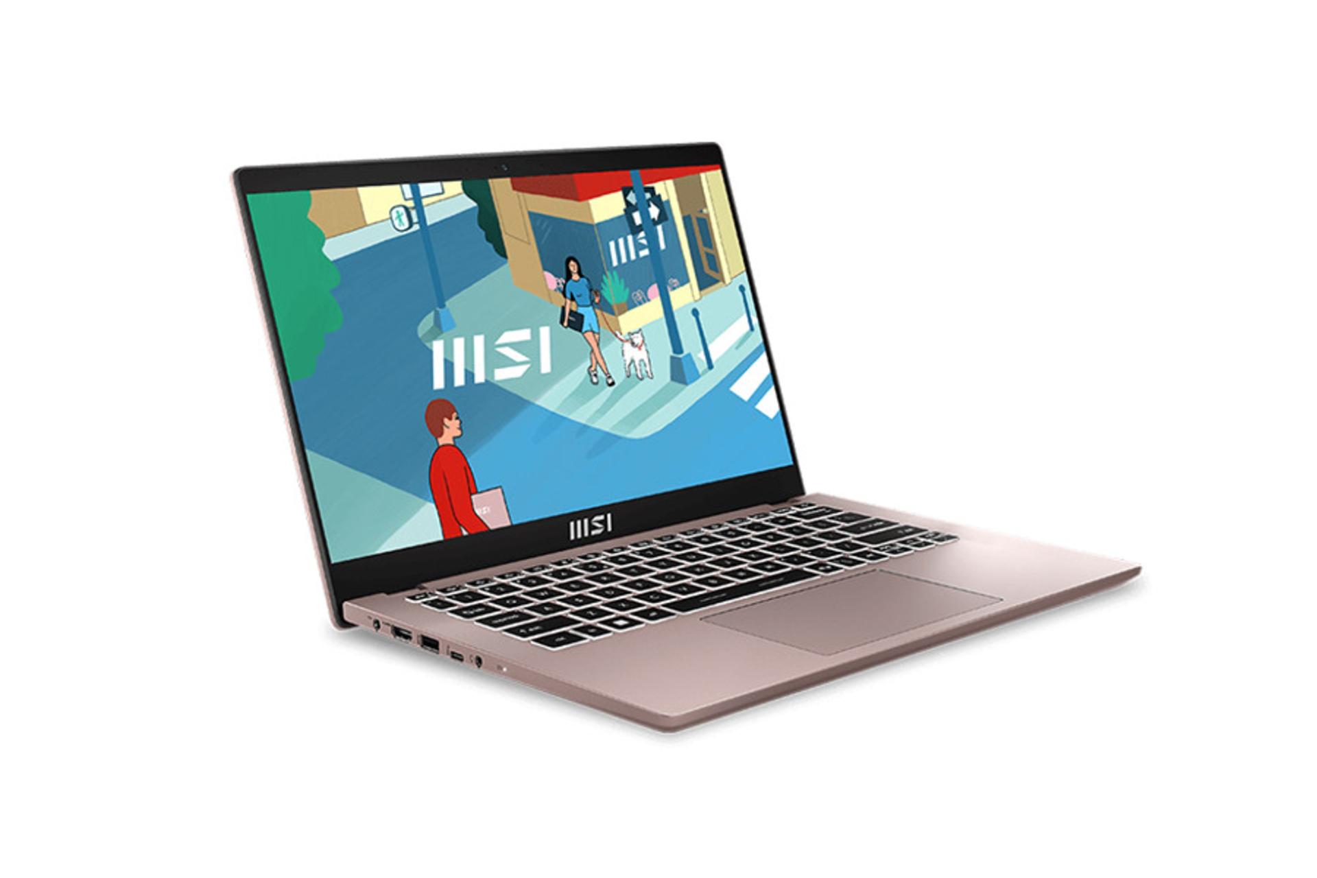 لپ تاپ ام اس آی MSI Modern 14 C13M نمای جلو