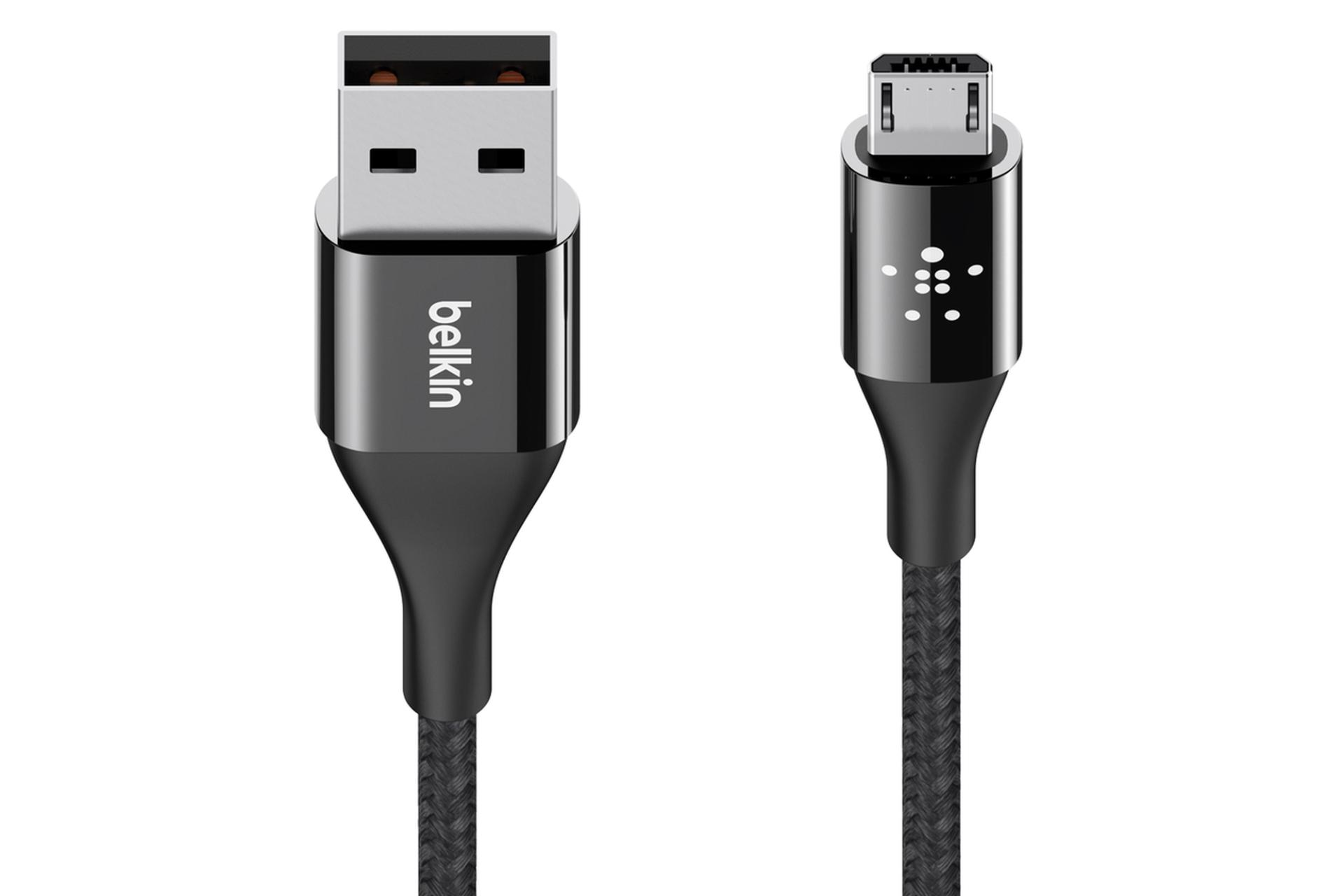 کانکتور کابل شارژ USB بلکین USB به Micro-USB مدل MIXIT DuraTek F2CU051 با طول 1.2 متر