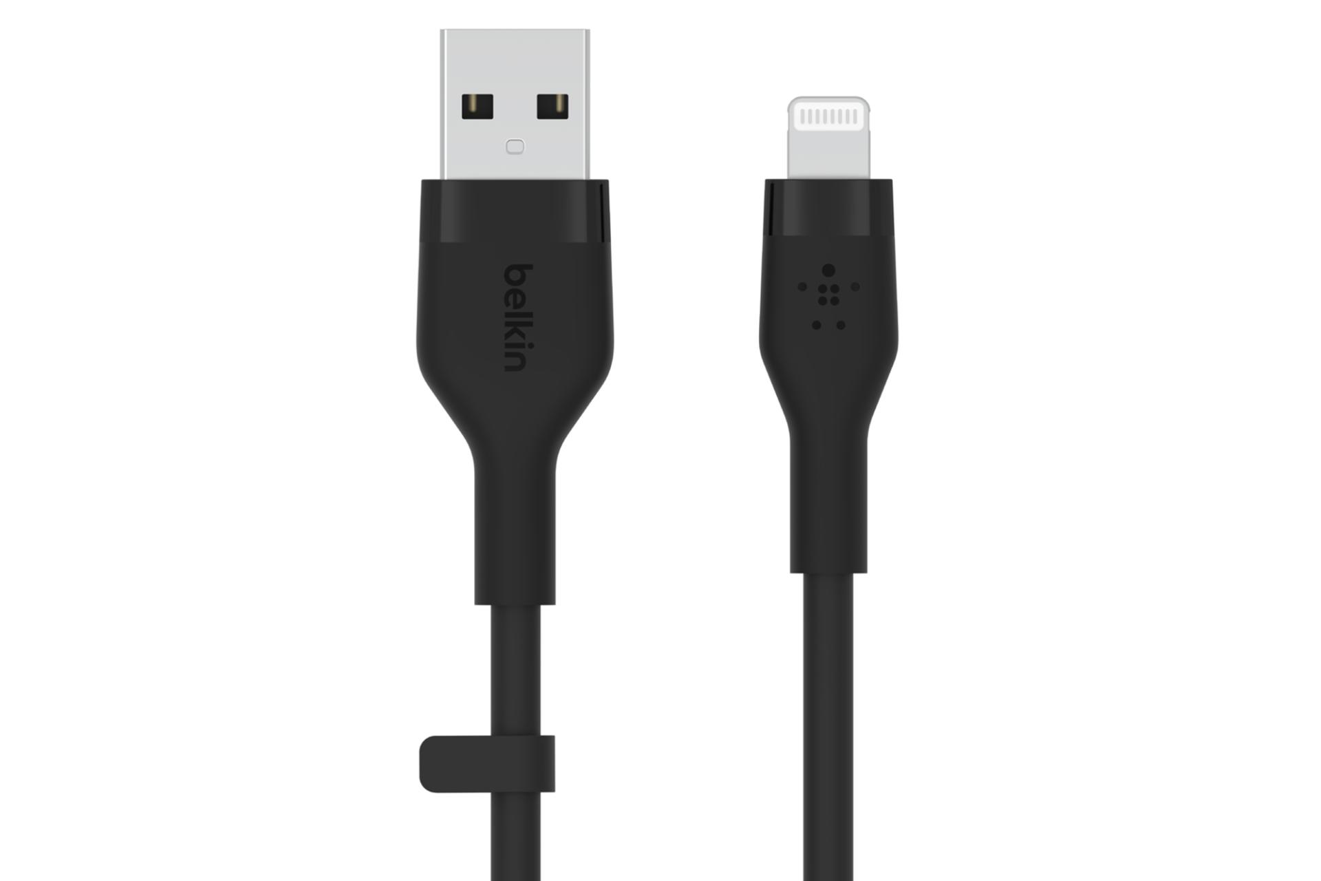 کابل شارژ USB بلکین USB به Lightning مدل BoostCharge Flex CAA008 با طول 1 متر مشکی