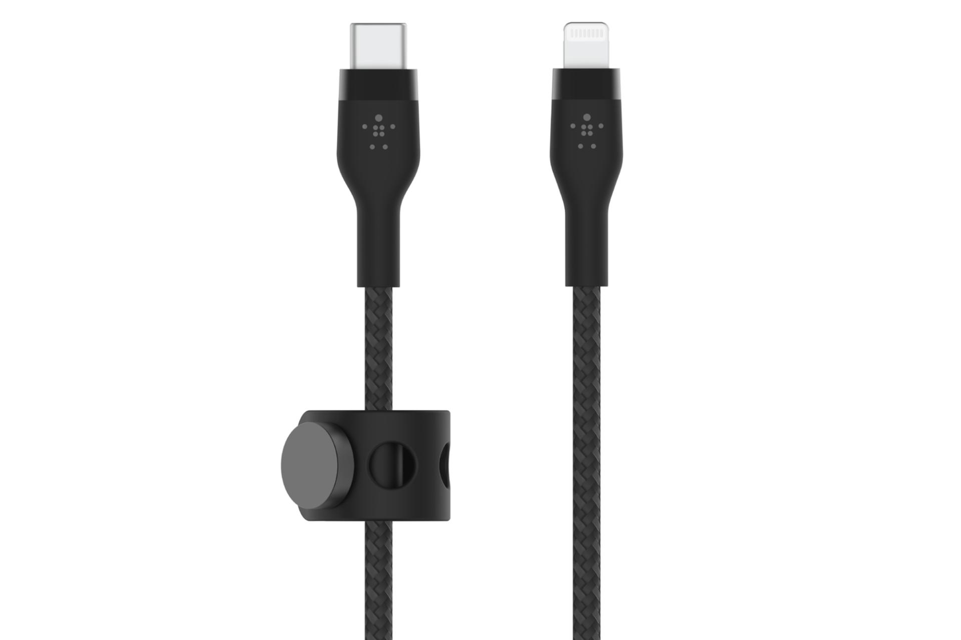 کابل شارژ USB بلکین Type-C به Lightning مدل BoostCharge Pro Flex CAA011 با طول 1 متر مشکی