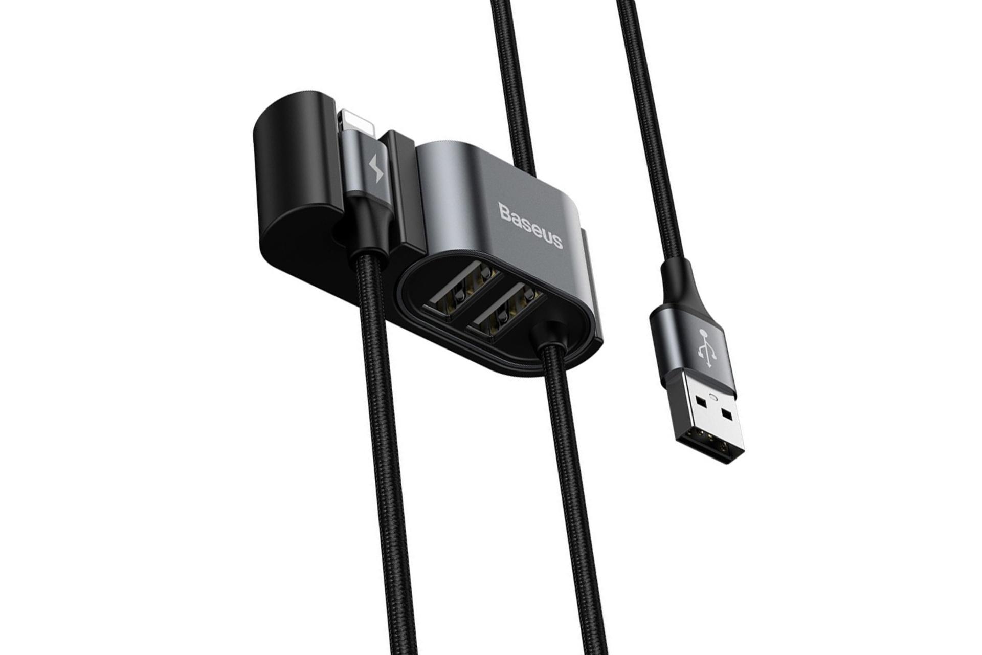 کانکتور کابل شارژ USB باسئوس USB به Lightning مدل Special Data Cable for Backseat با طول 1.5 متر