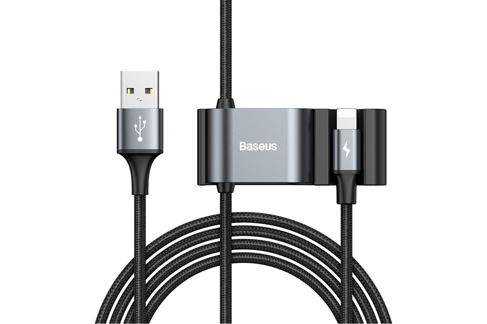 کابل شارژ USB باسئوس USB به Lightning مدل Special Data Cable for Backseat با طول 1.5 متر مشکی