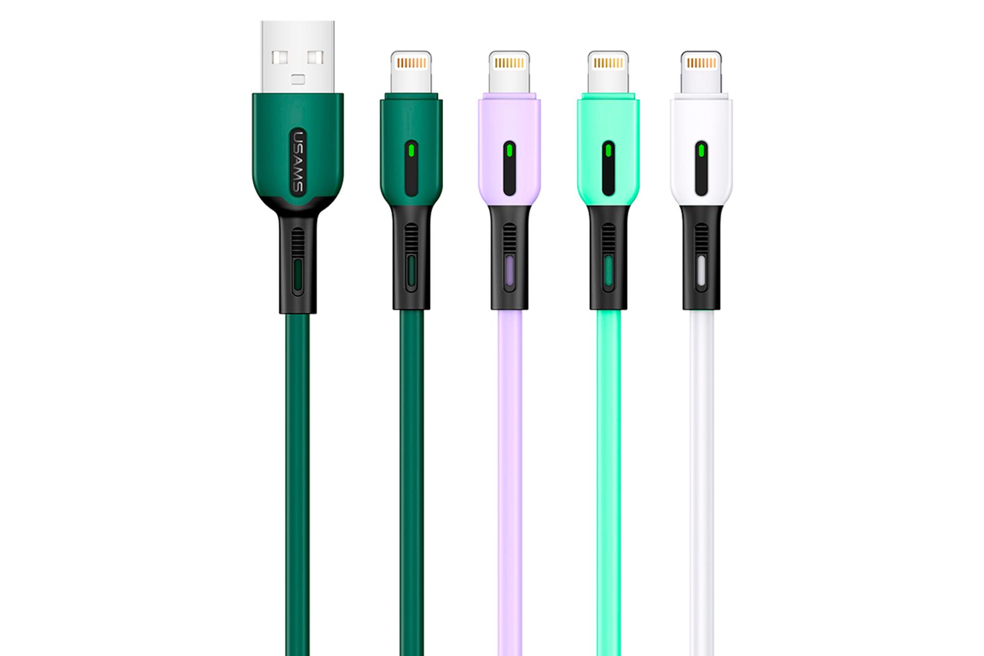 رنگ بندی کابل شارژ USB یوسمز USB به Lightning مدل U51 با طول 1 متر