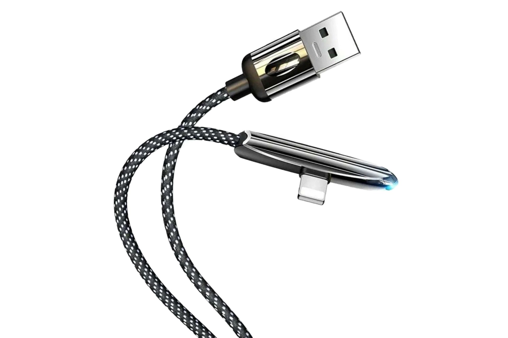 کانکتور کابل شارژ USB یوسمز USB به Lightning مدل U34 با طول 1.2 متر