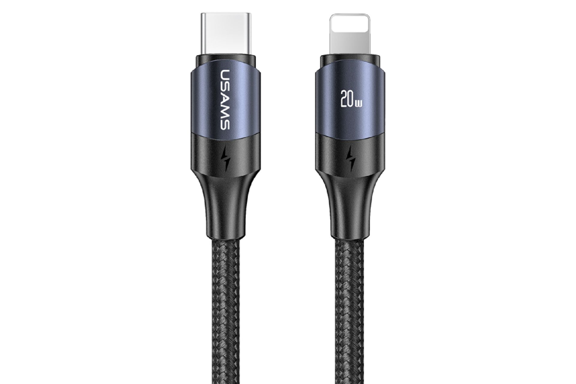 کانکتور کابل شارژ USB یوسمز Type-C به Lightning مدل U71 20w با طول 3 متر