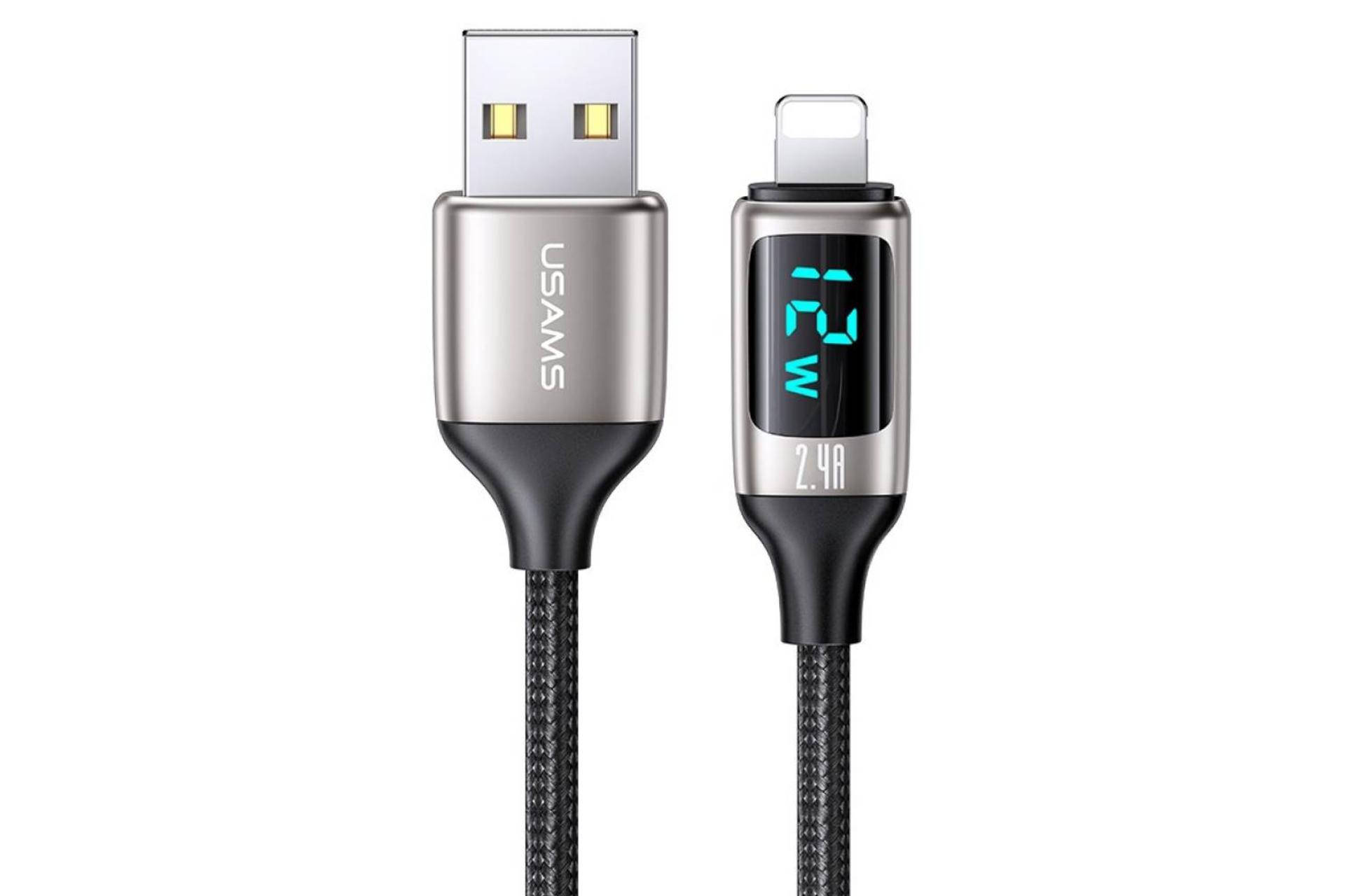 کانکتور کابل شارژ USB یوسمز USB به Lightning مدل U78 با طول 1.2 متر