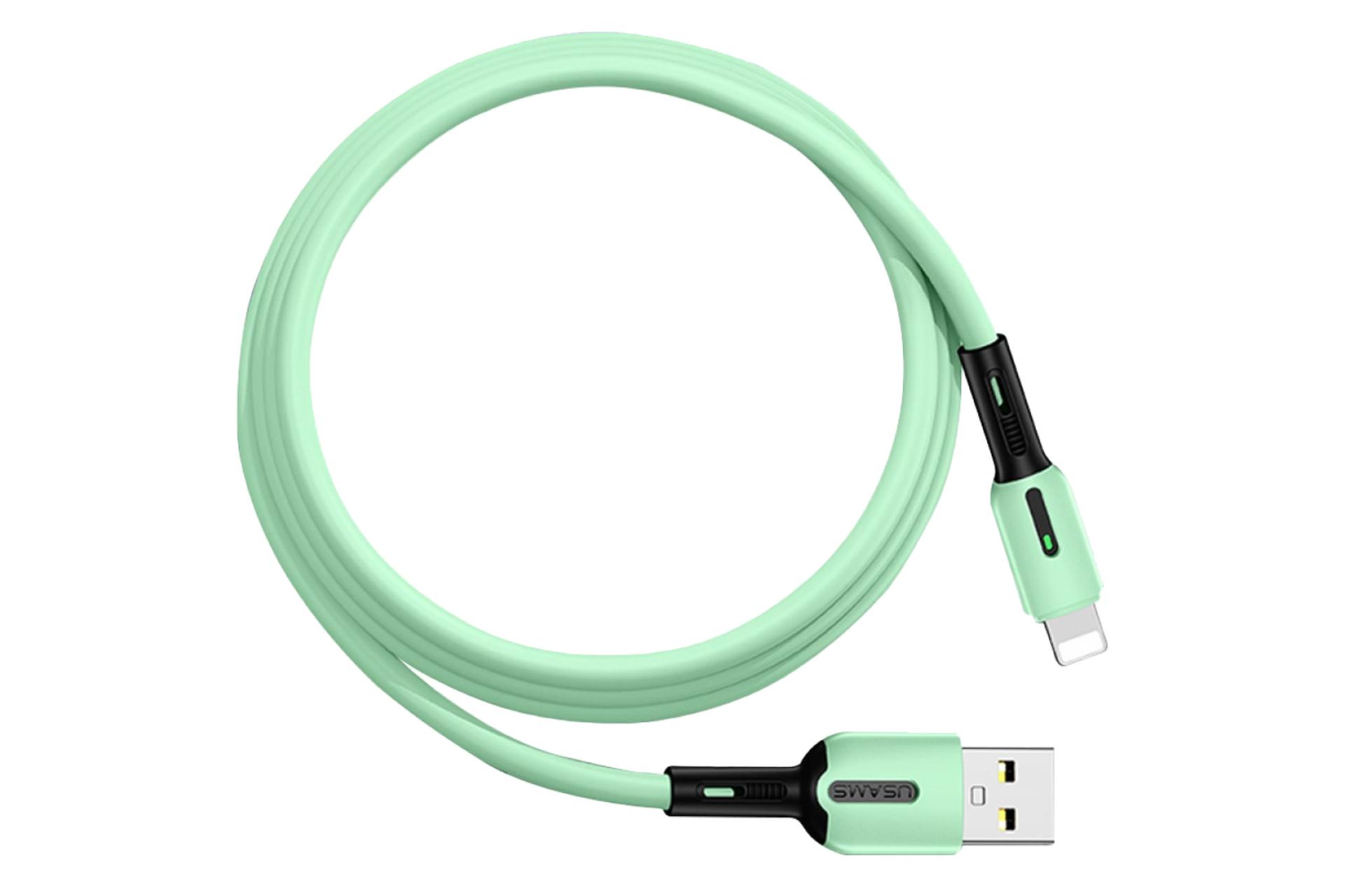 کانکتور کابل شارژ USB یوسمز USB به Lightning مدل U51 با طول 1 متر