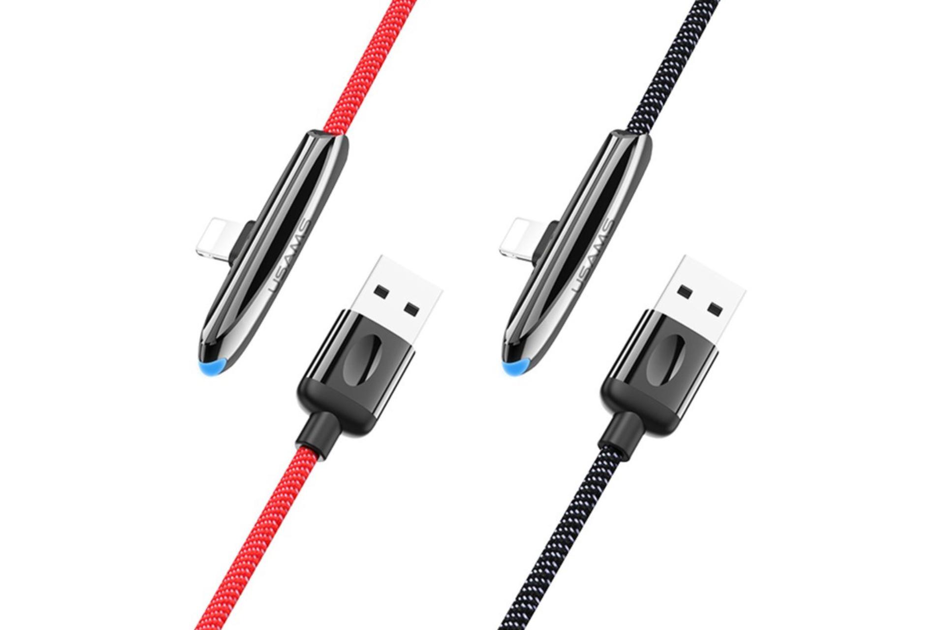 رنگ بندی کابل شارژ USB یوسمز USB به Lightning مدل U34 با طول 1.2 متر