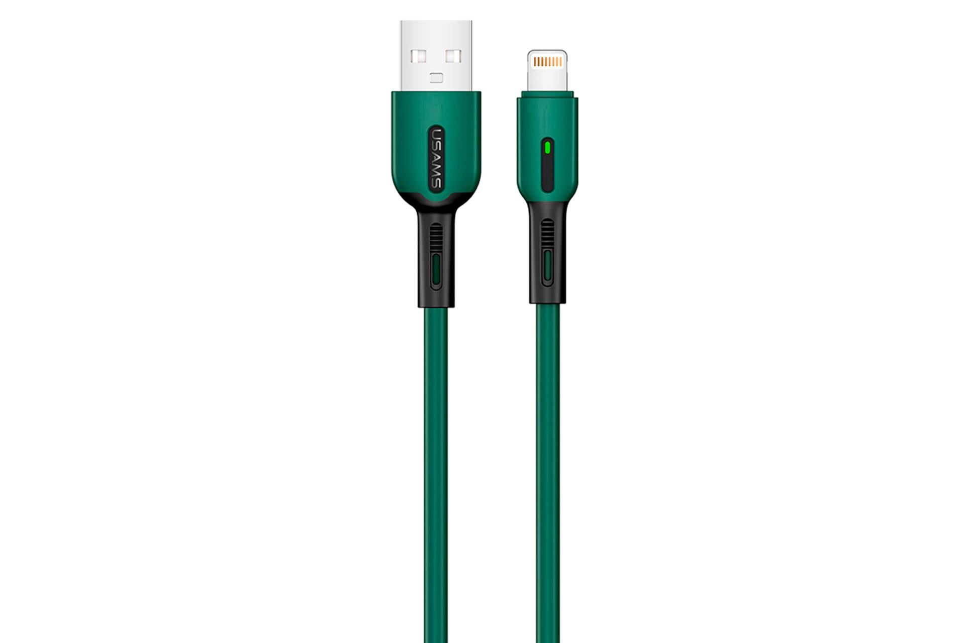 کابل شارژ USB یوسمز USB به Lightning مدل U51 با طول 2 متر سبز