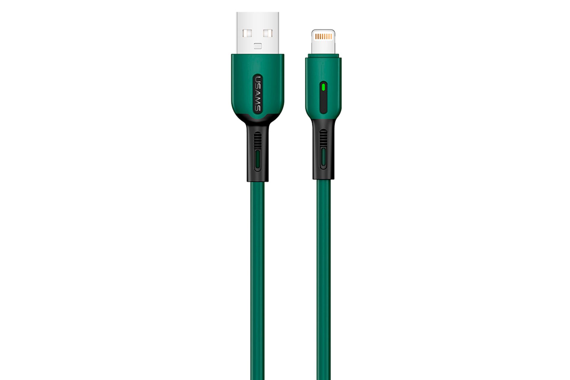 کابل شارژ USB یوسمز USB به Lightning مدل U51 با طول 2 متر سبز
