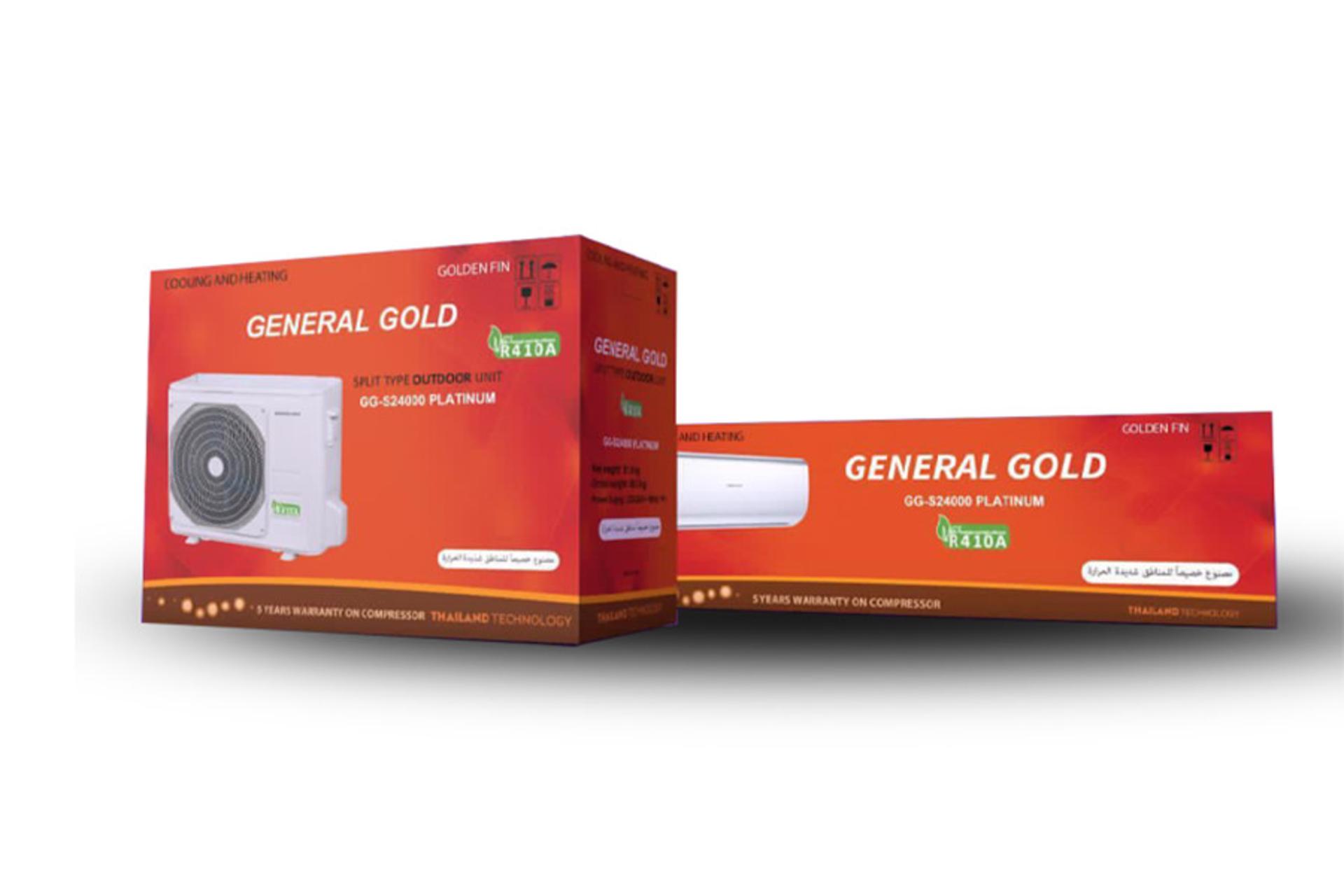 بسته بندی کولر گازی جنرال گلد General Gold GG-S24000 Platinum