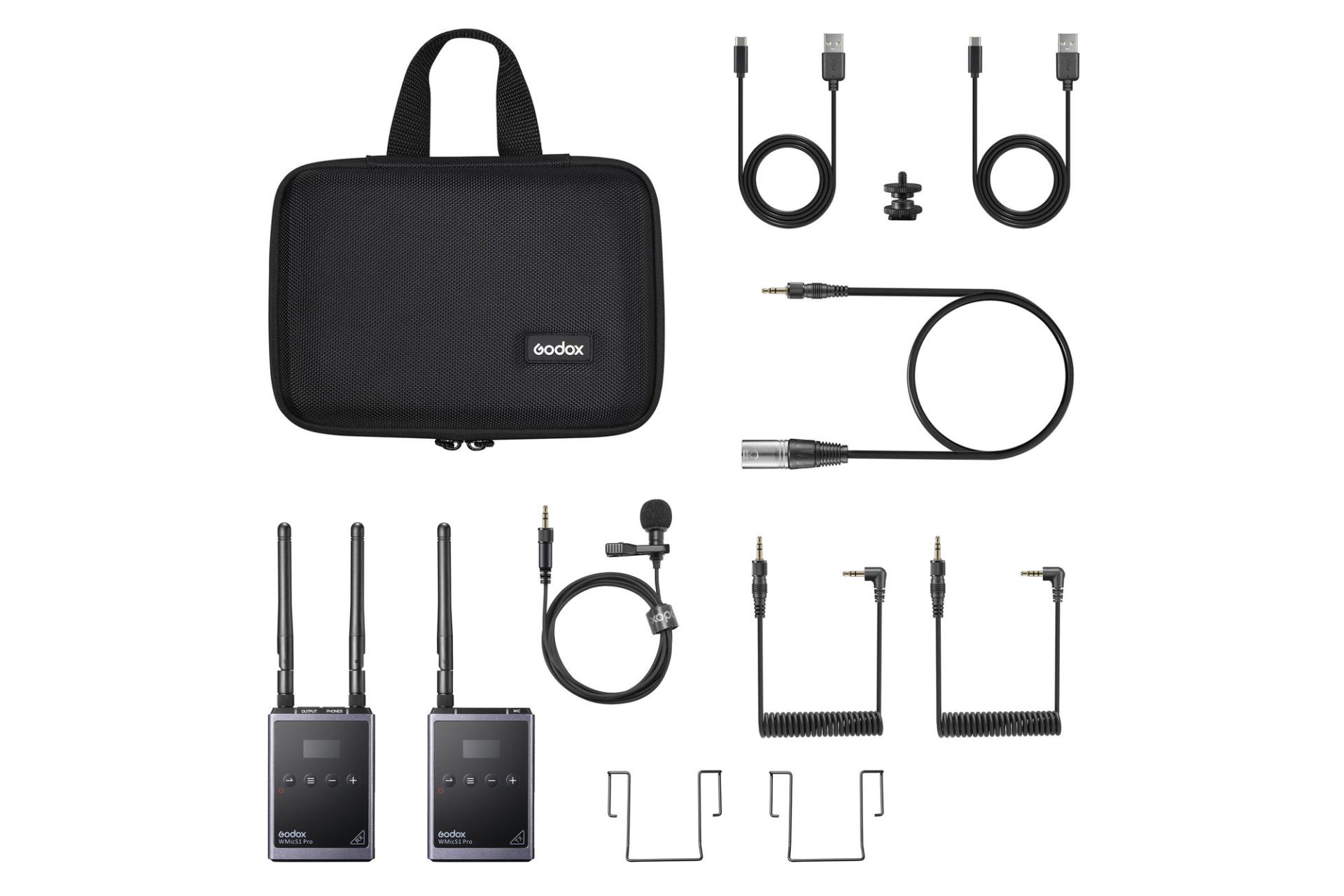 اقلام همراه میکروفون گودوکس WMicS1 Pro KIمیکروفون گودوکس Godox WMicS1 Pro KIT1T1