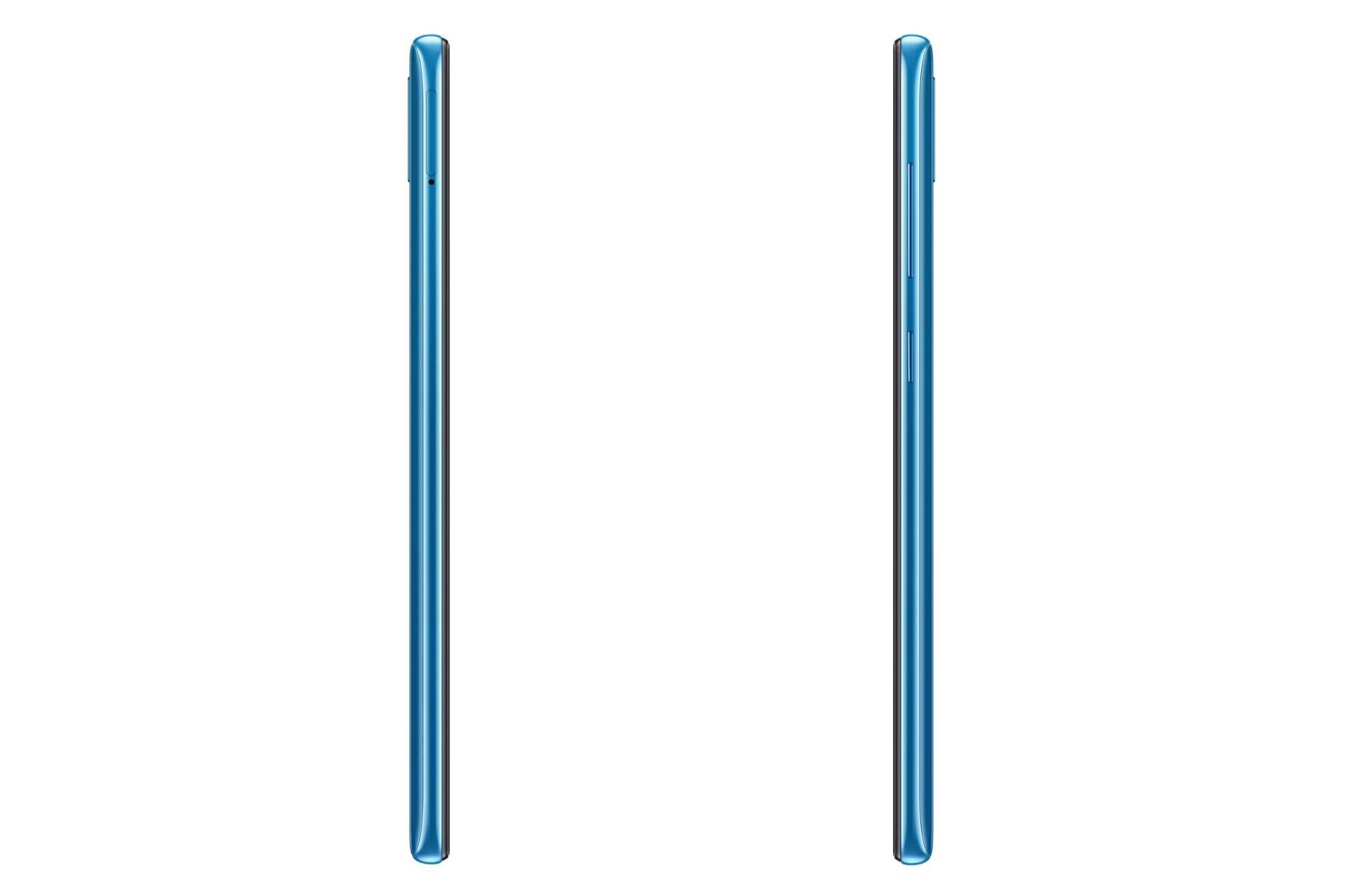 نمای کناری موبایل گلکسی A30 سامسونگ رنگ آبی