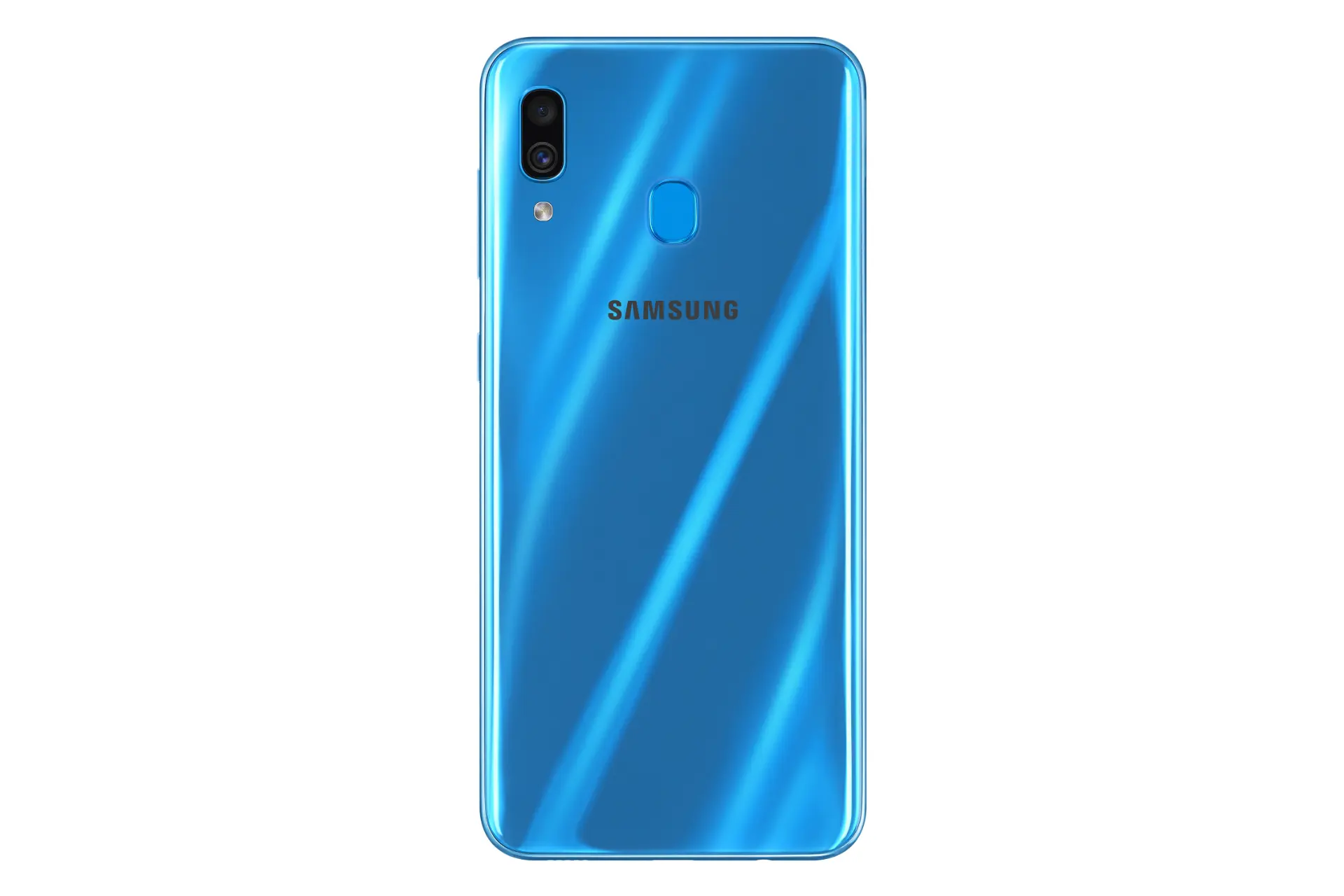 نمای پشت موبایل گلکسی A30 سامسونگ رنگ آبی