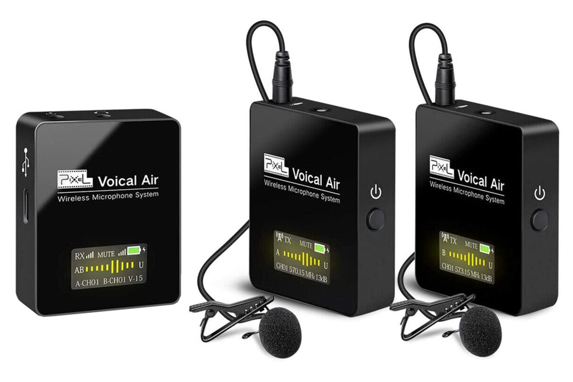 ابعاد میکروفون پیکسل Pixel Voical Air 2