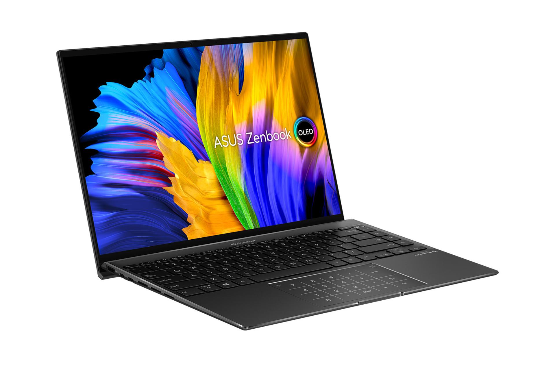 لپ تاپ ایسوس ASUS Zenbook 14X OLED UM5401QA نمای چپ