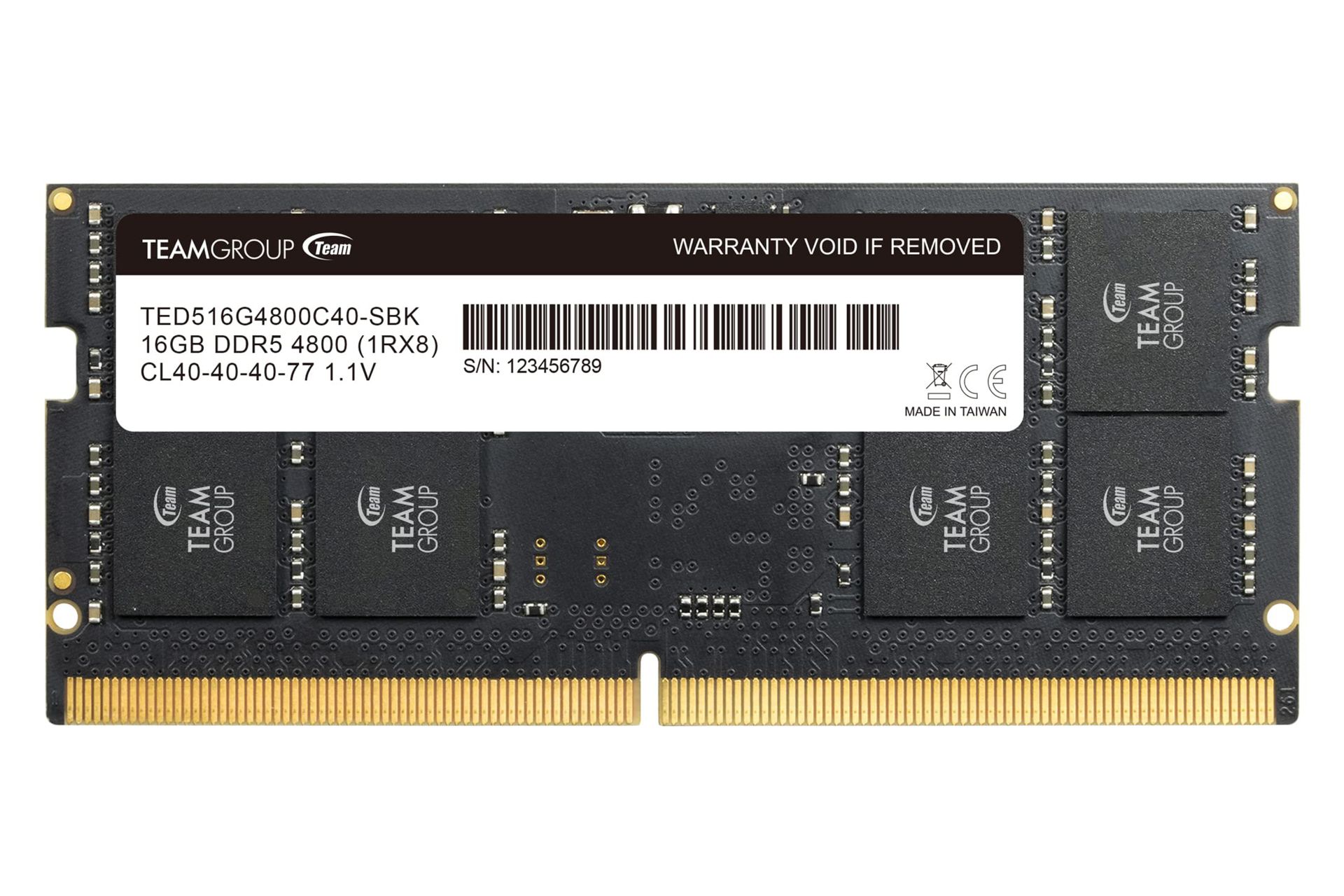 رم تیم گروپ TEAMGROUP ELITE 16GB DDR5-4800 CL40