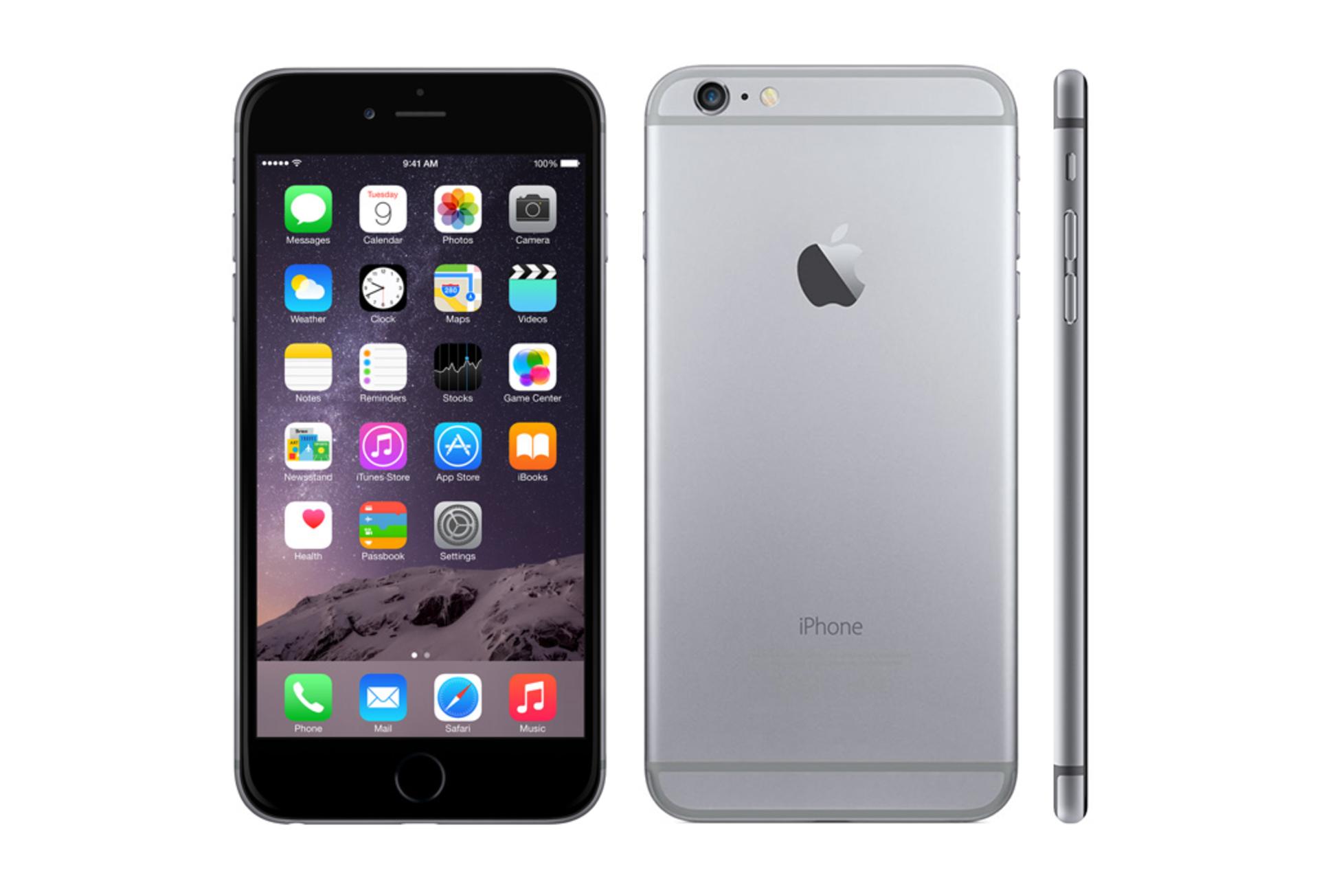 آیفون 6 پلاس اپل رنگ خاکستری apple iPhone 6 Plus