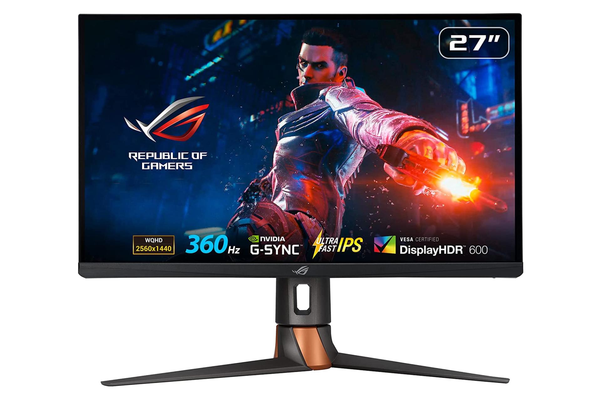 مانیتور ایسوس 27 اینچ مدل ROG Swift PG27AQN نمای جلو