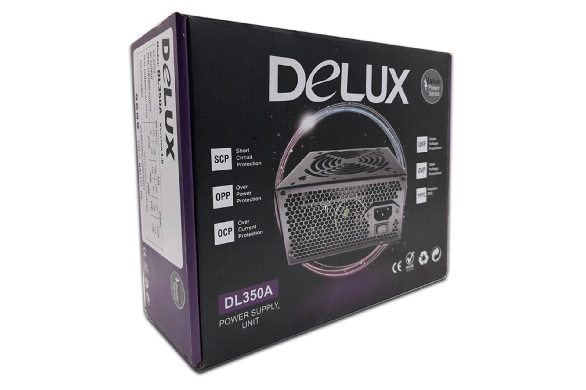 پاور کامپیوتر دیلاکس DELUX DL350A با توان 230 وات