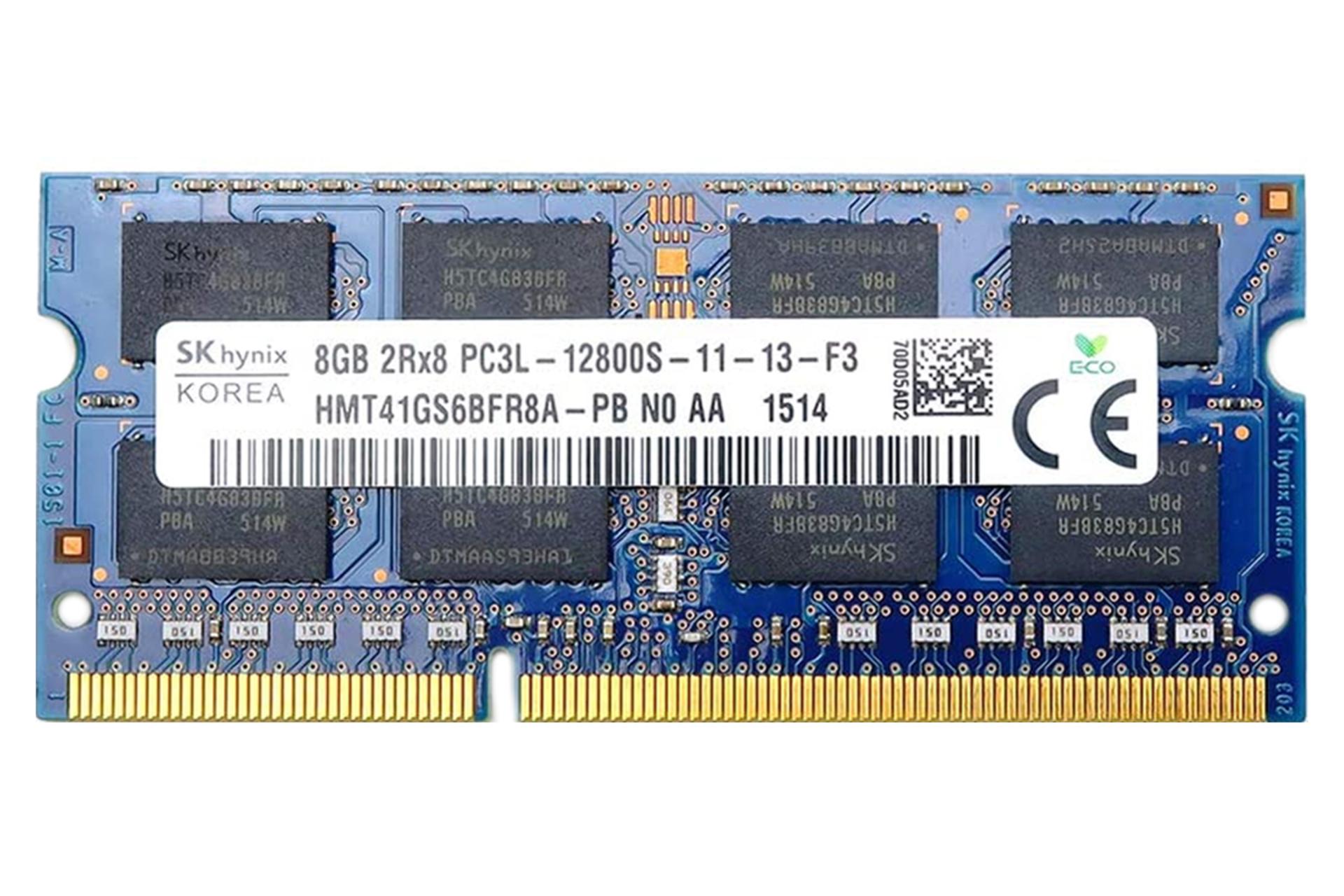 رم اس کی هاینیکس HMT41GS6BFR8A-PB ظرفیت 8 گیگابایت از نوع DDR3L-1600