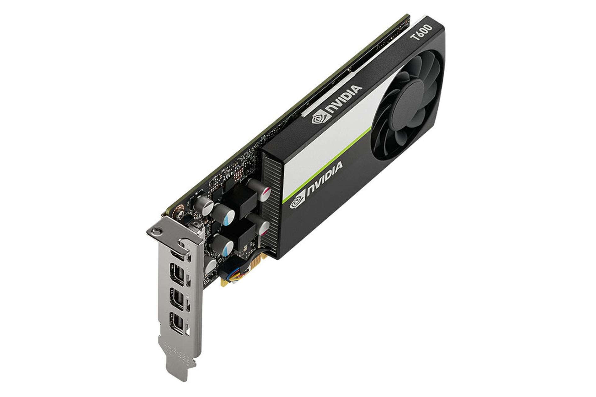 نمای جانبی کارت گرافیک انویدیا NVIDIA T1000