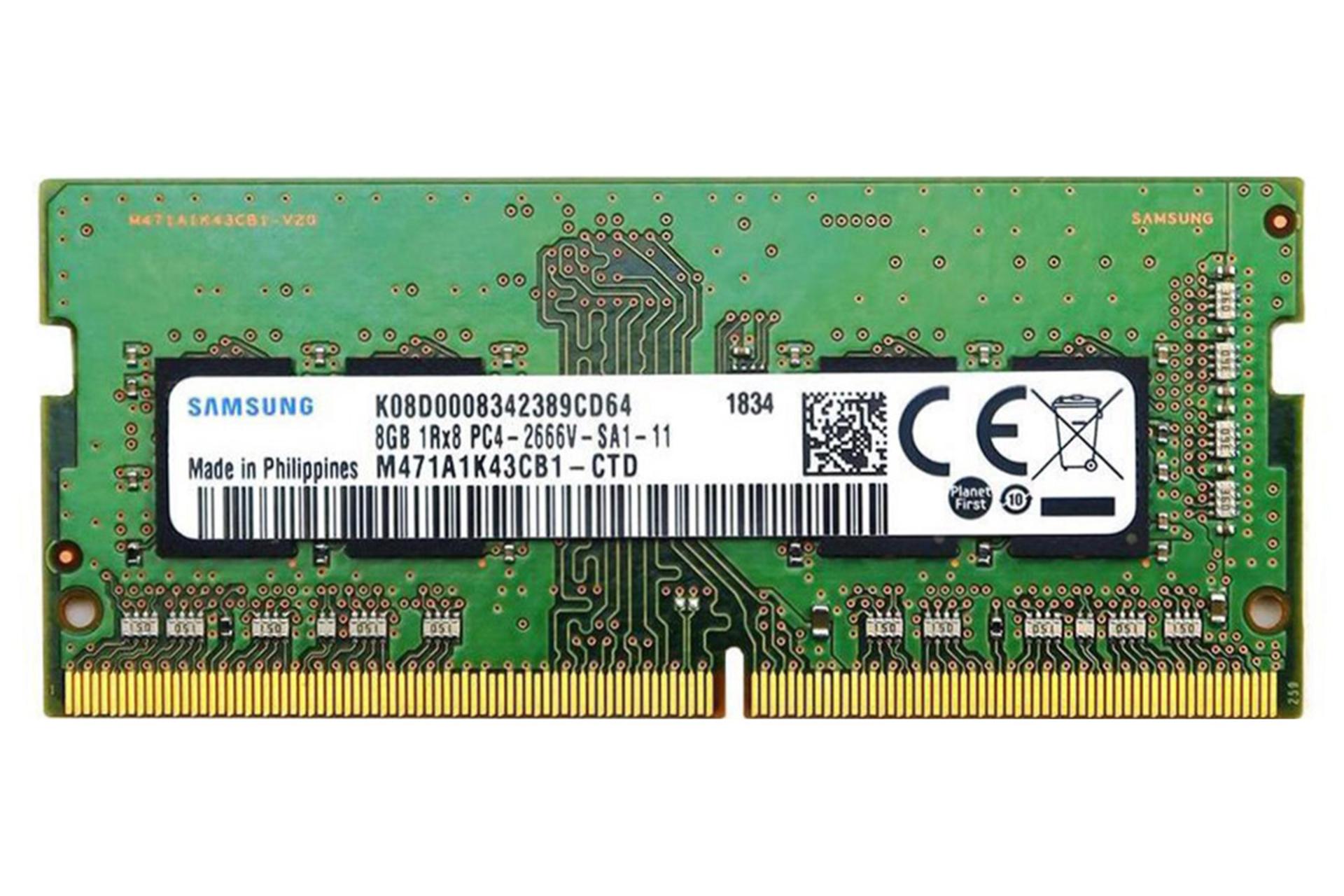 رم سامسونگ Samsung M471A1K43CB1-CTD 8GB DDR4-2666 CL19