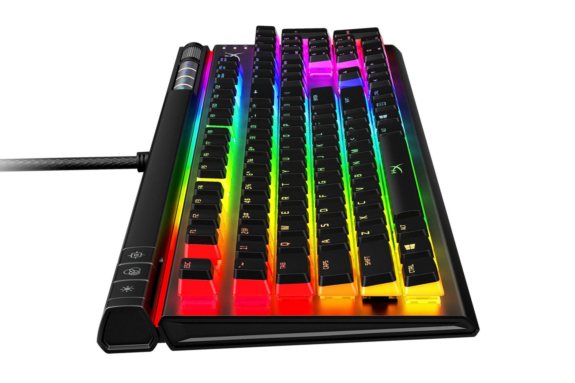 نمای جانبی کیبورد هایپر ایکس HyperX Alloy Elite 2