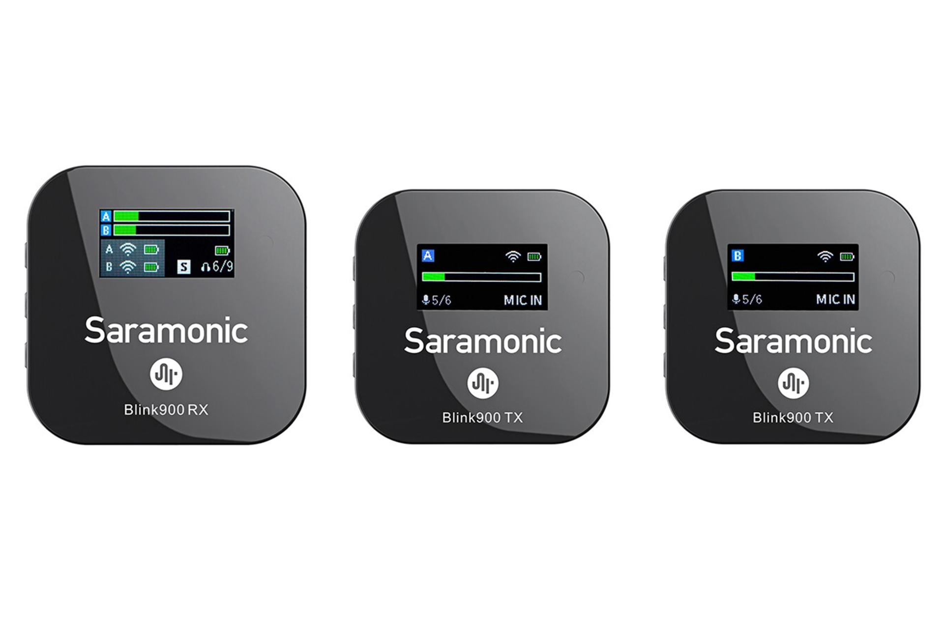 ابعاد میکروفون سارامونیک Saramonic Blink900 B2