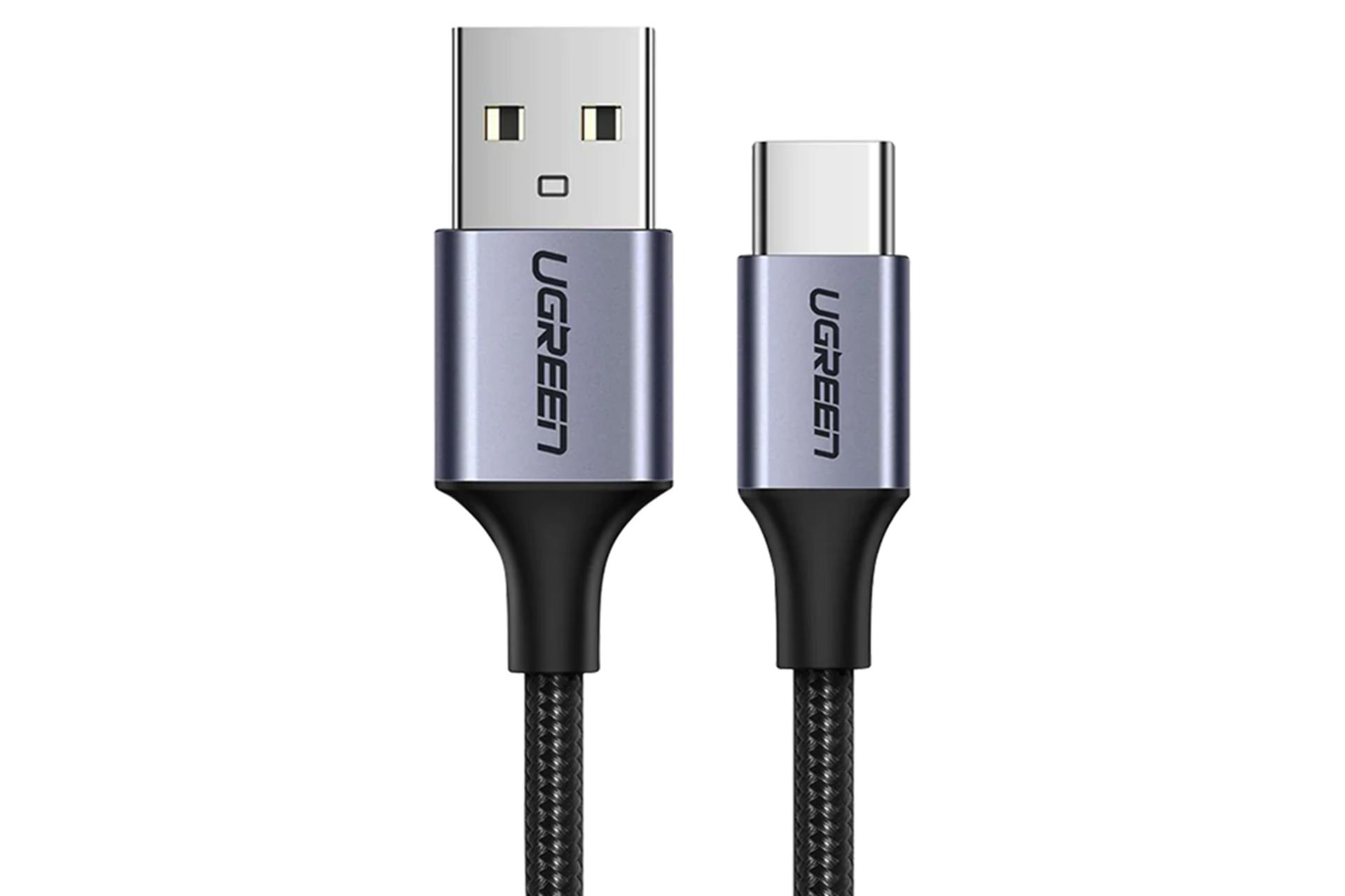 کانکتور کابل شارژ USB یوگرین USB به Type-C مدل US288 با طول 1.5 متر