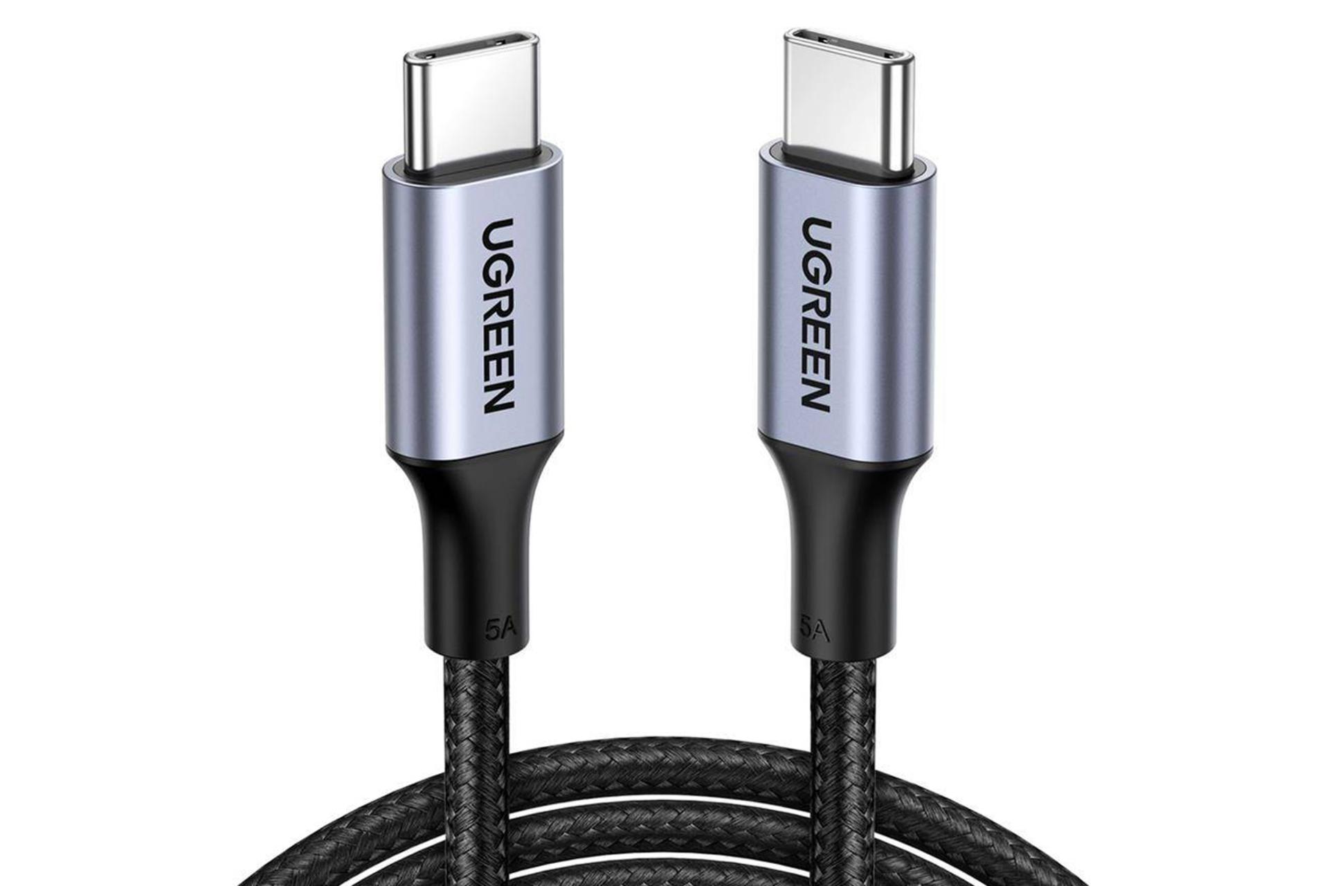 کابل شارژ USB یوگرین Type-C به Type-C مدل US316 با طول 1 متر