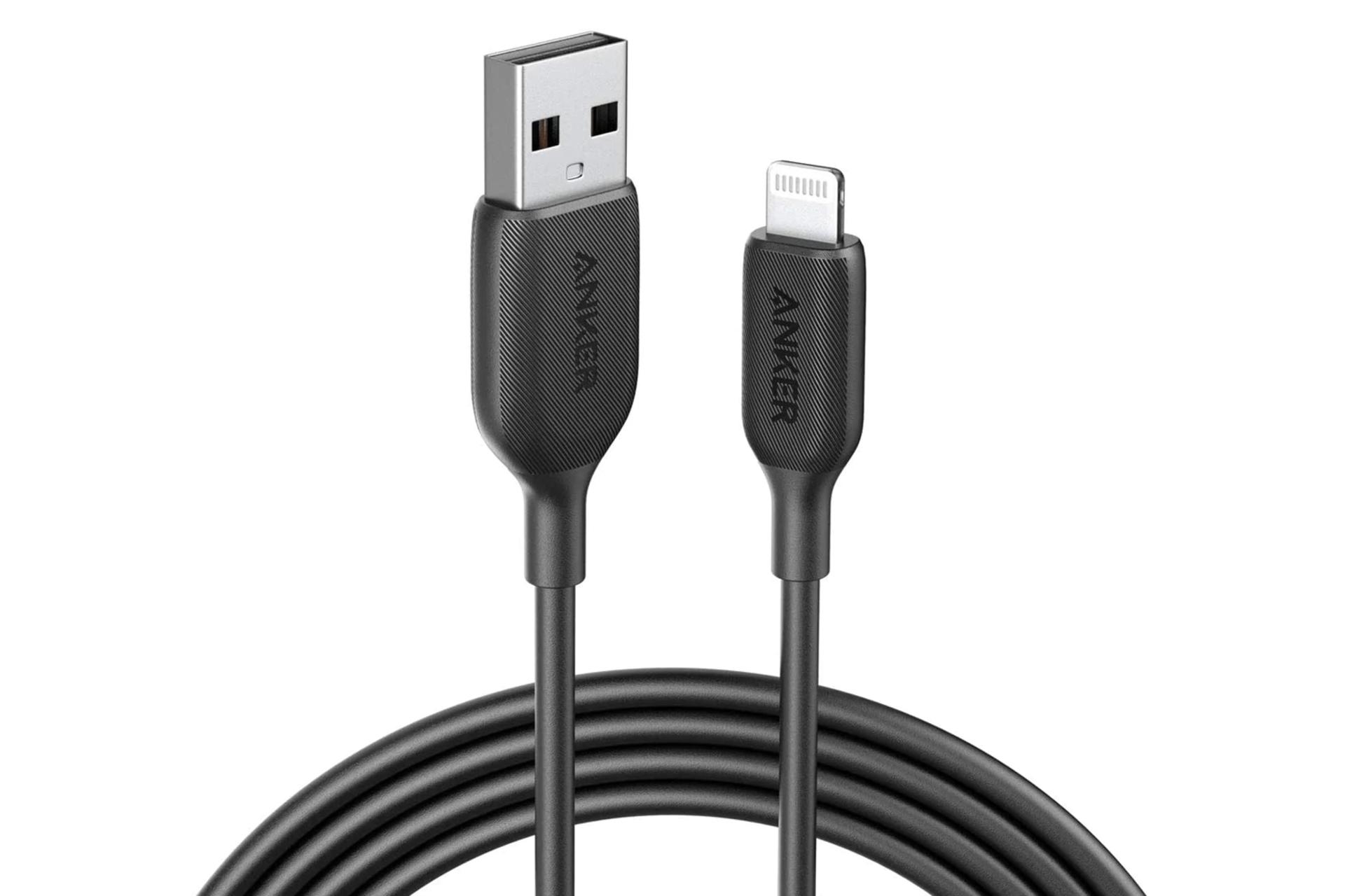مرجع متخصصين ايران كانكتور كابل شارژ USB انكر USB به Lightning مدل A8812 PowerLine III با طول 0.9 متر
