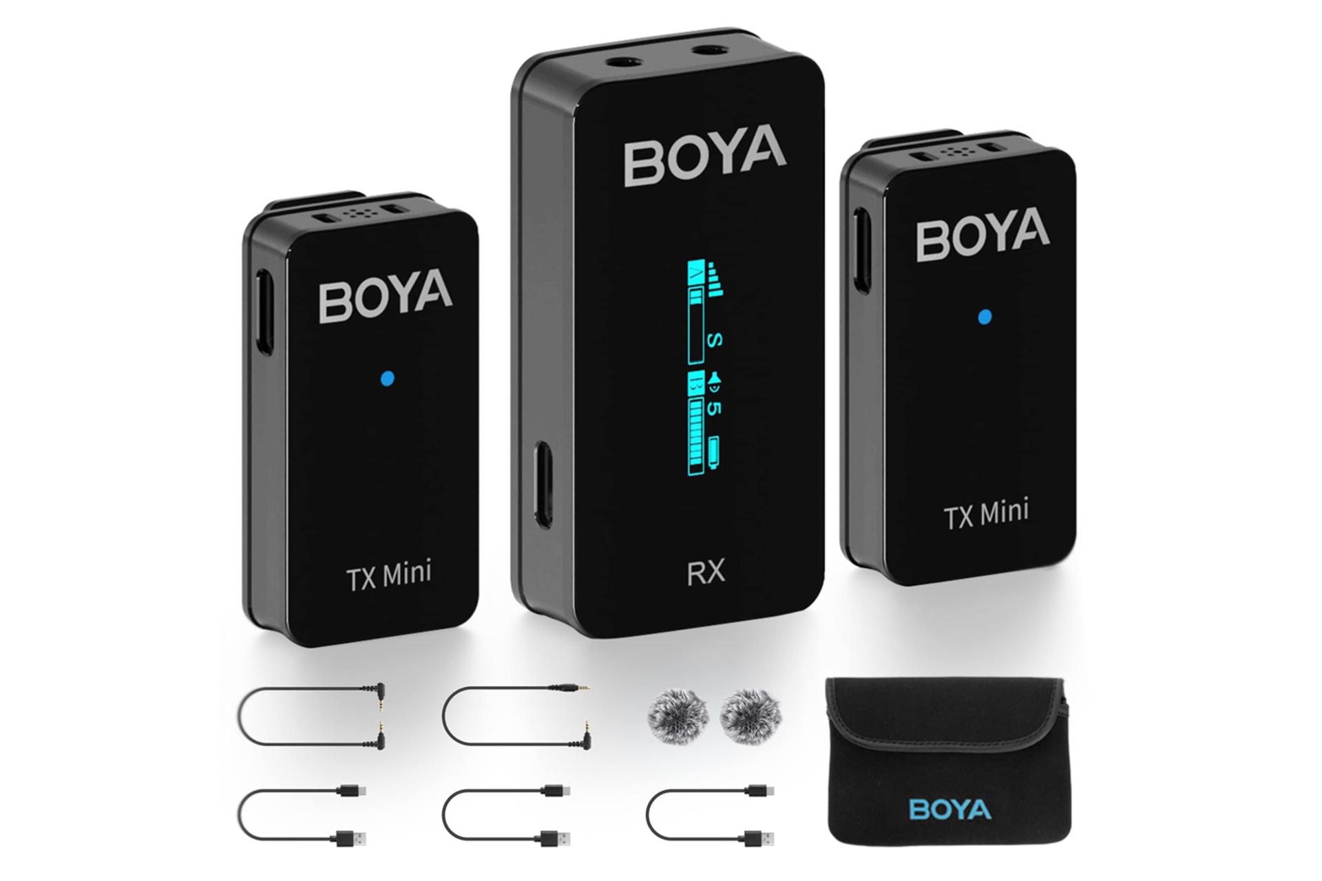 اقلام همراه میکروفون بویا BOYA BY-XM6-S2 Mini