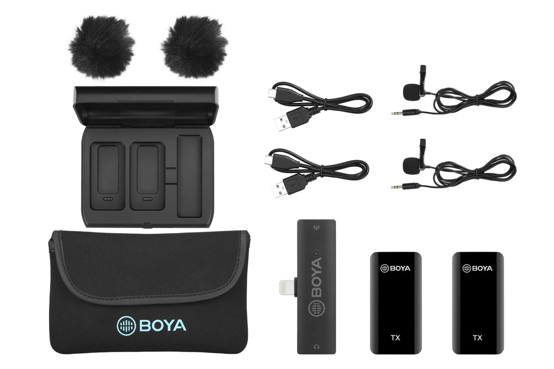 اقلام همراه میکروفون بویا BOYA BY-XM6 k4