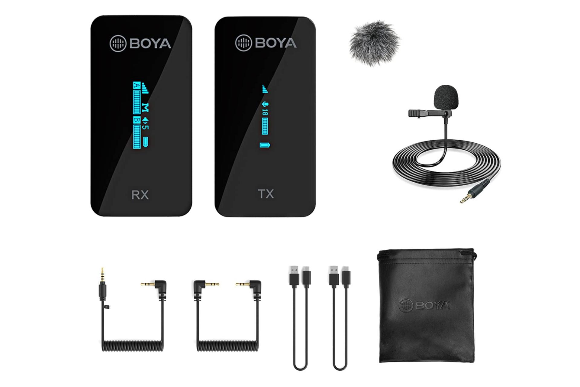 اقلام همراه میکروفون بویا BOYA BY-XM6-S1