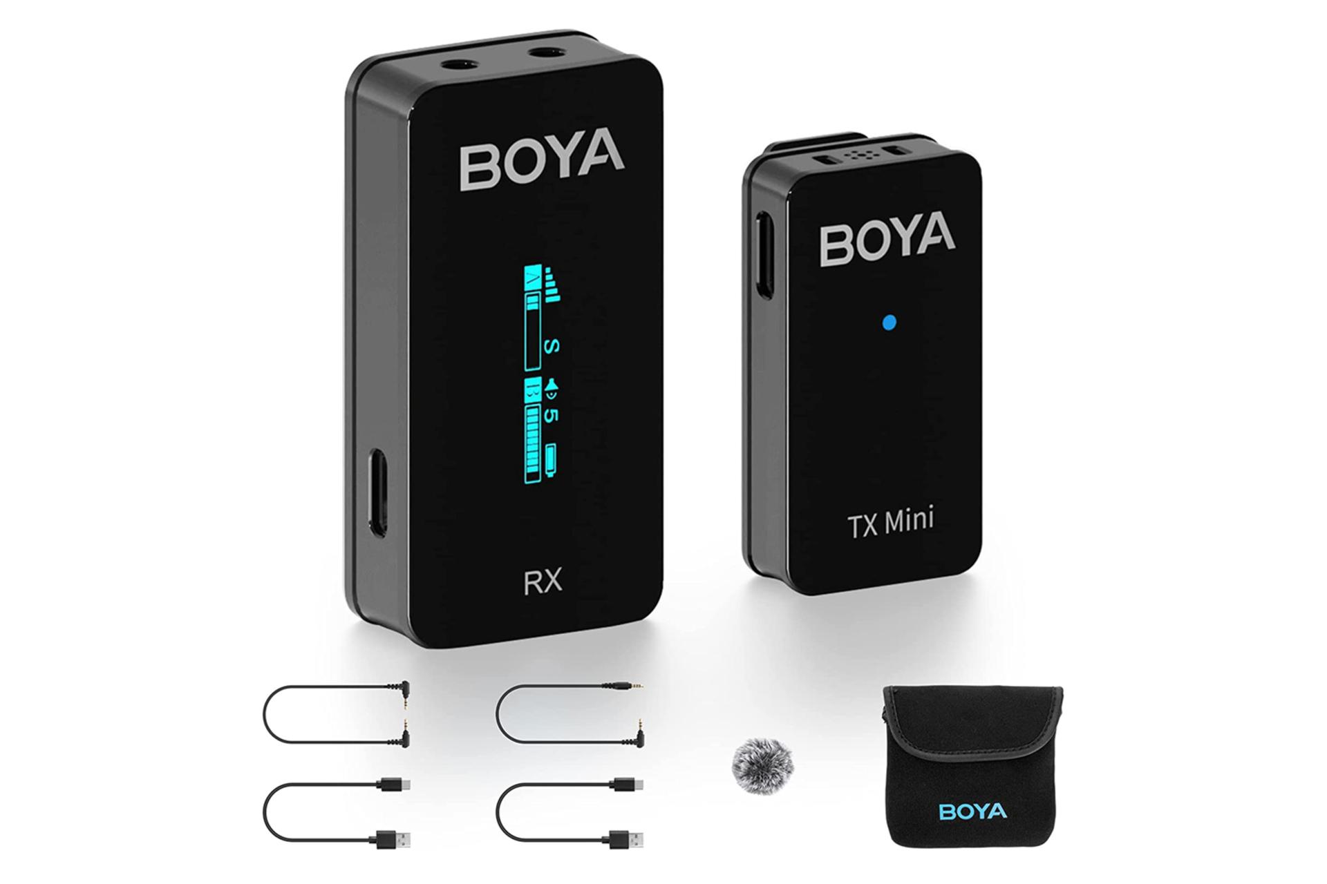 اقلام همراه میکروفون بویا BOYA BY-XM6-S1 Mini