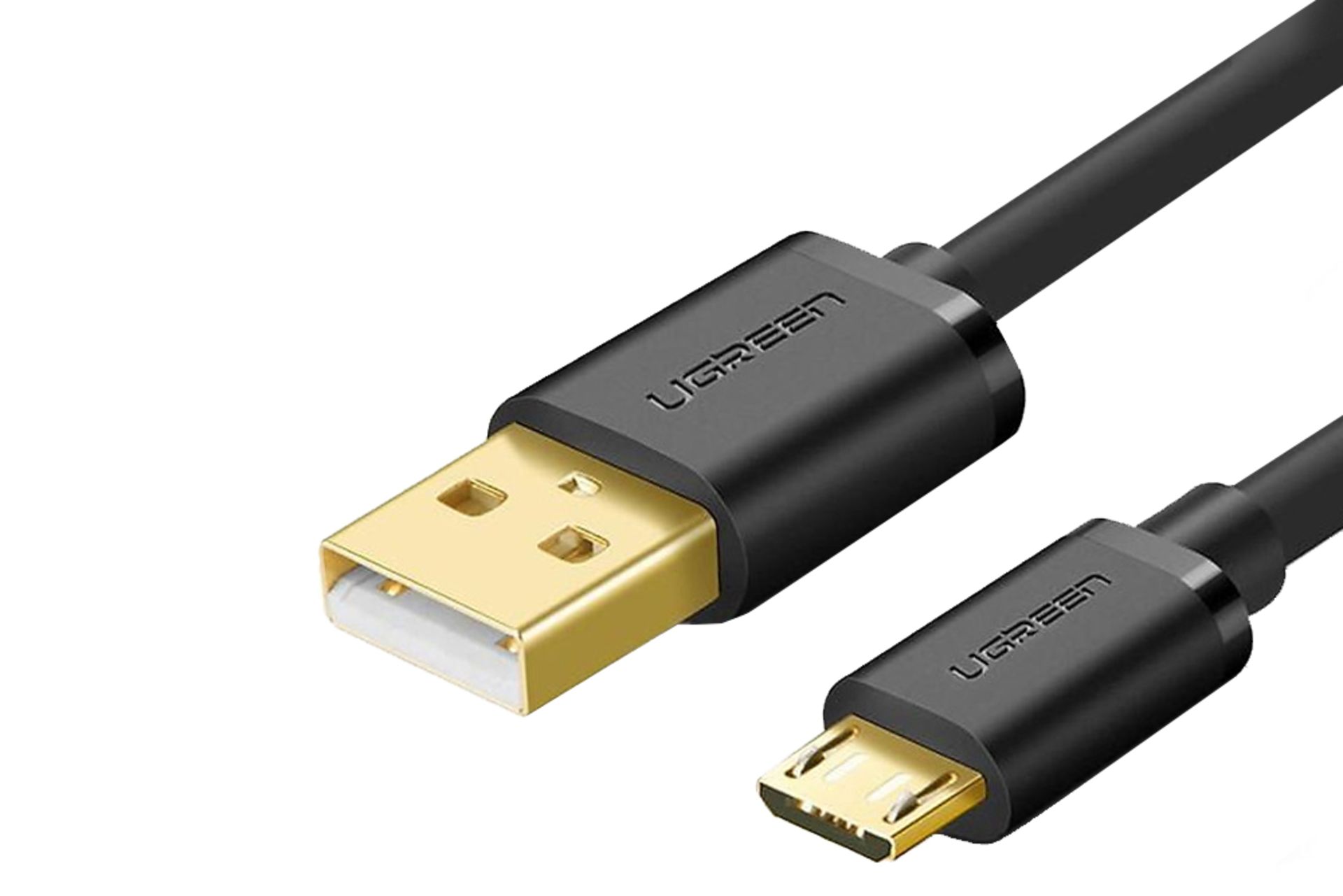 کانکتور کابل شارژ USB یوگرین USB به Micro-USB مدل US125 با طول 0.25 متر