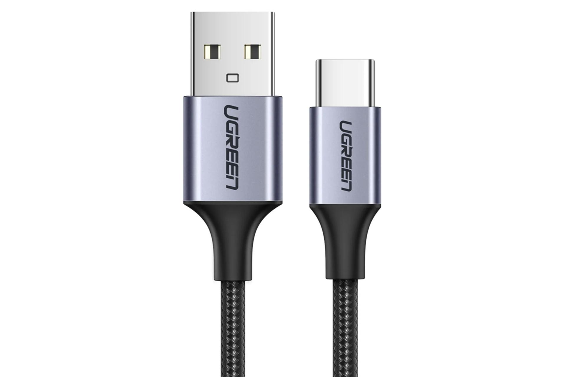 کانکتور کابل شارژ USB یوگرین USB به Type-C مدل US288 با طول 1 متر