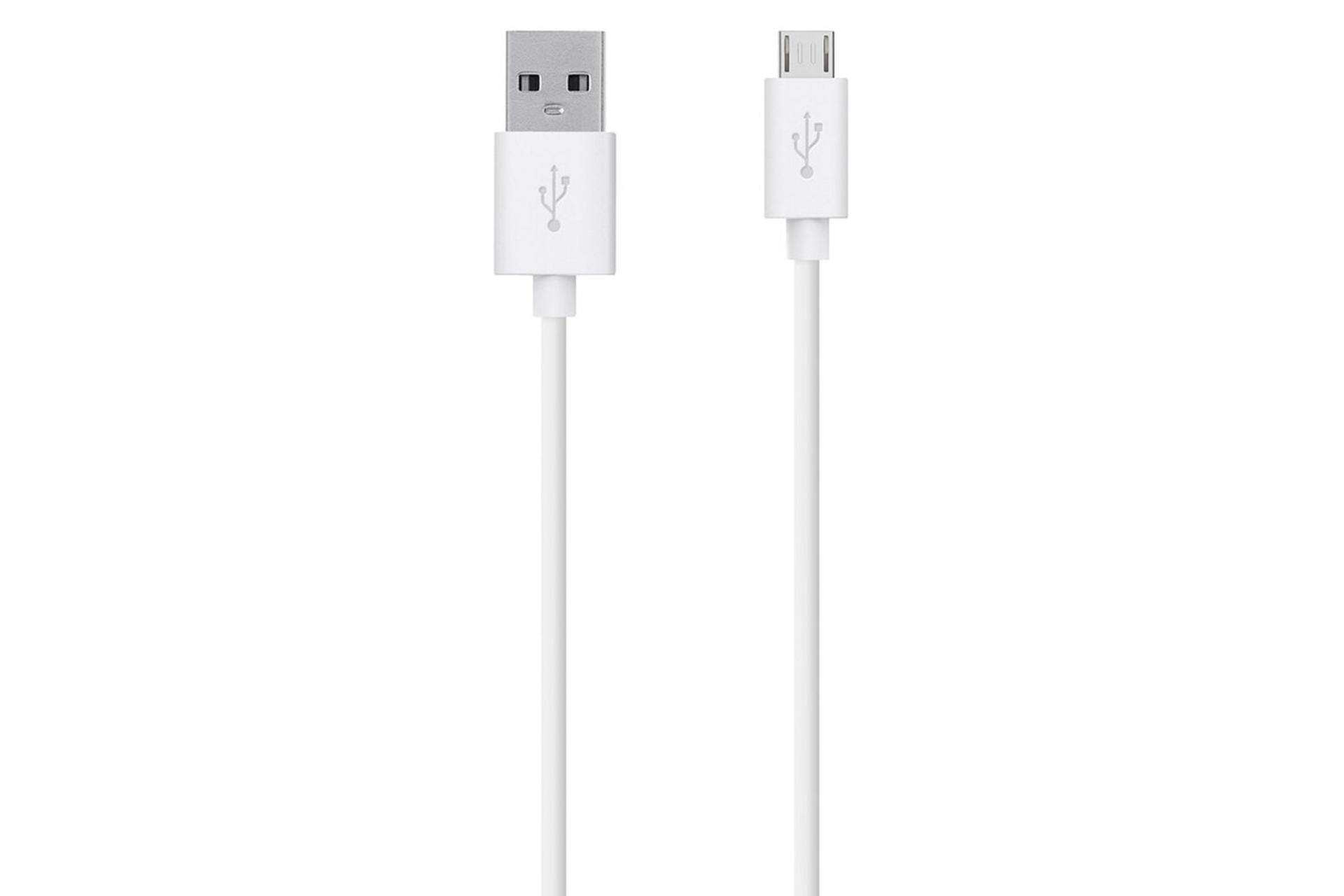 کابل شارژ USB بلکین USB به Micro-USB مدل MIXIT F2CU012 با طول 1.2 متر سفید