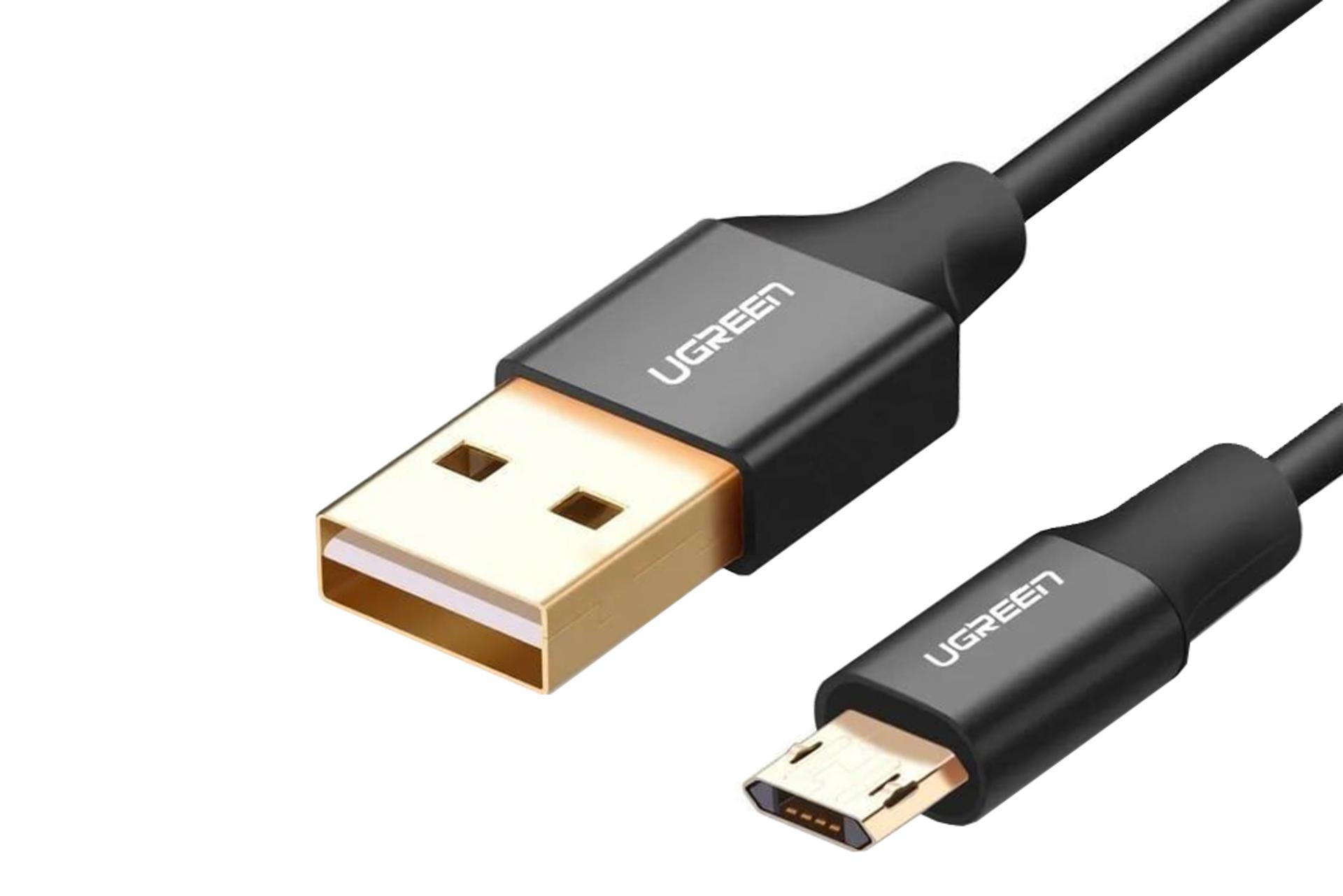 کانکتور کابل شارژ USB یوگرین USB به Micro-USB مدل US223 با طول 2 متر