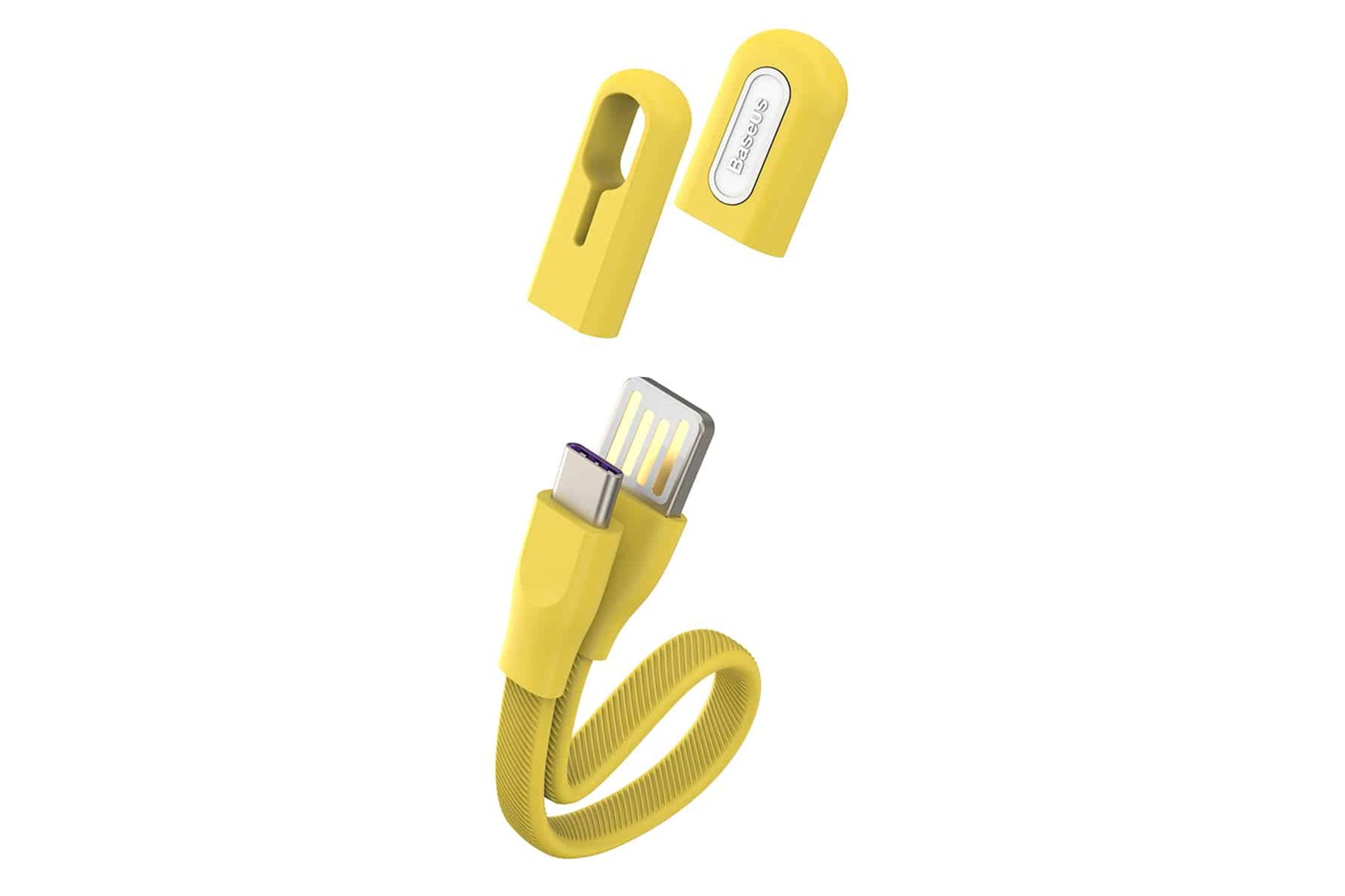 کانکتور کابل شارژ USB باسئوس USB به Type-C مدل Bracelet با طول 0.22 متر