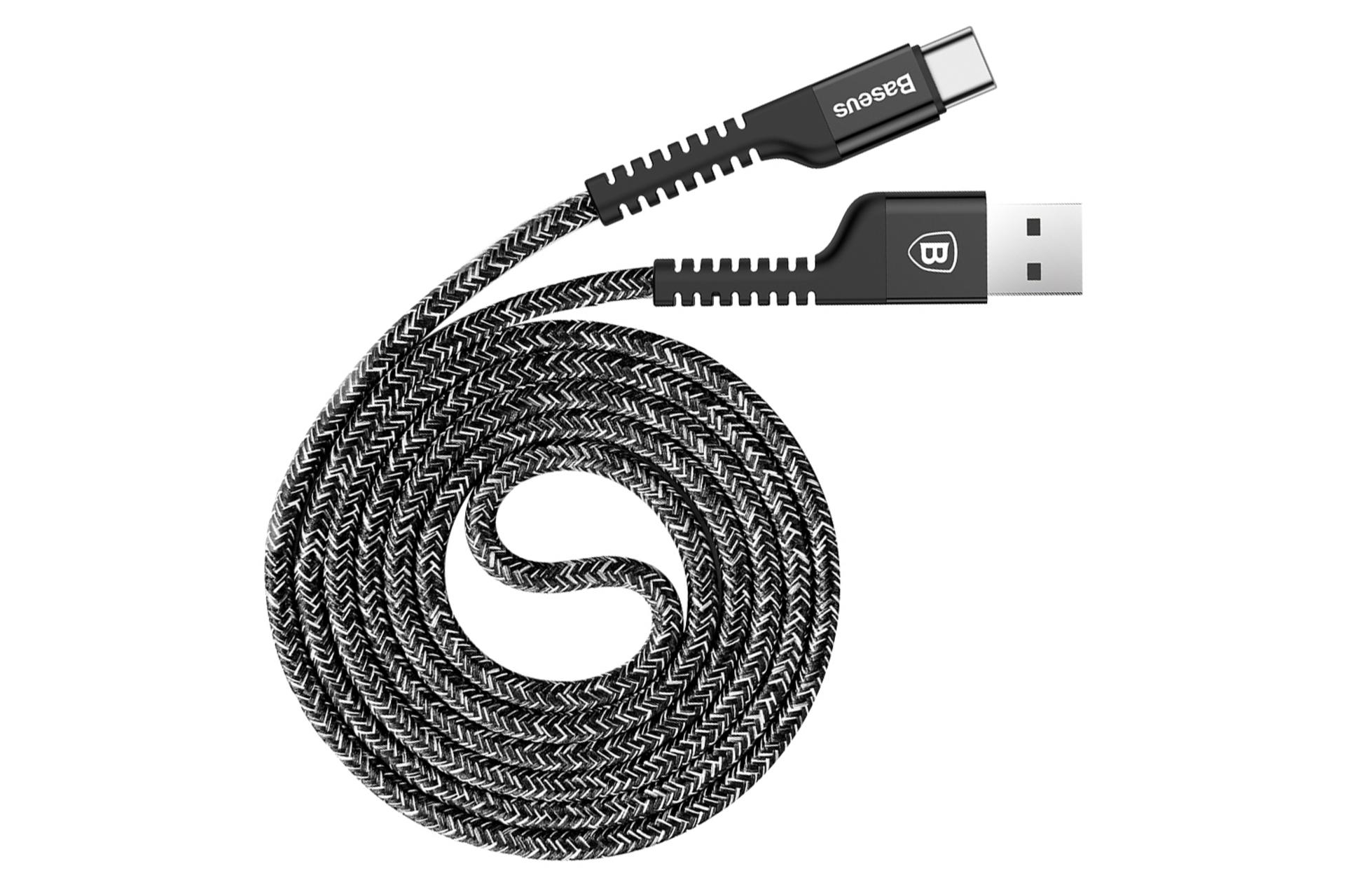 کابل شارژ USB باسئوس USB به Type-C مدل Confidant Anti-Break با طول 1 متر مشکی