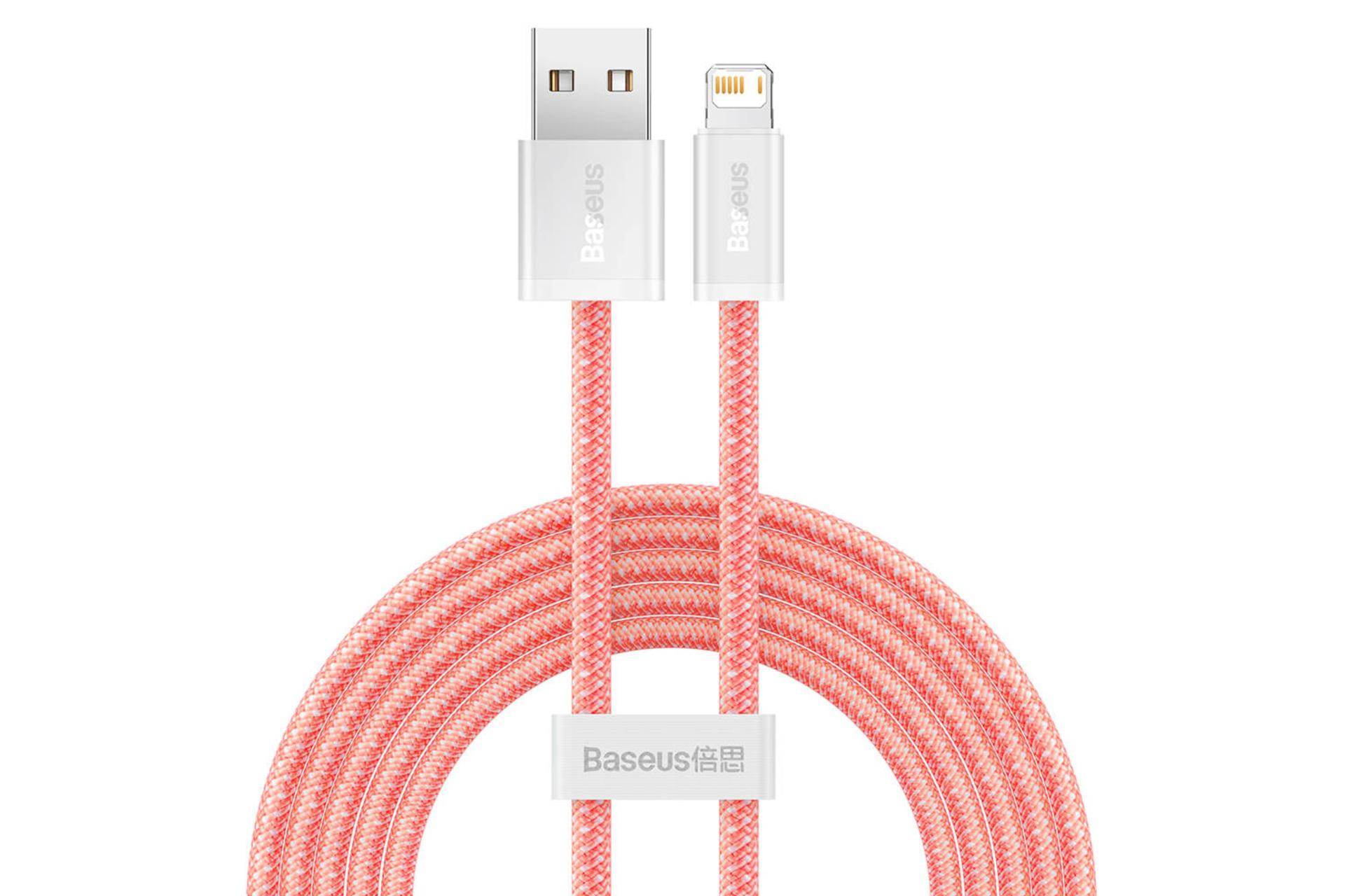 طول کابل شارژ USB باسئوس USB به Lightning مدل Dynamic با طول 2 متر