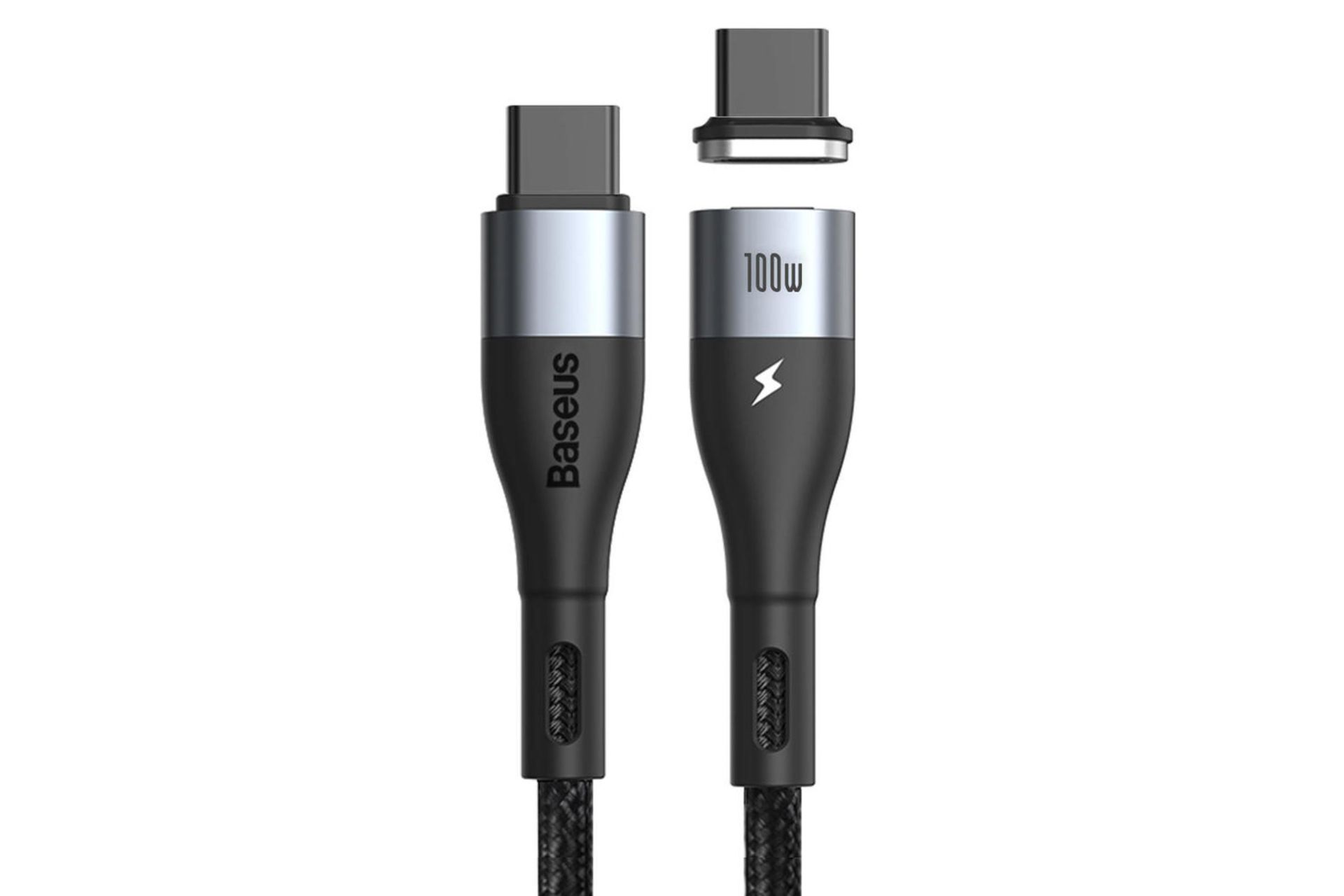 کابل شارژ USB باسئوس Type-C به Type-C مدل Zinc Magnetic 100w با طول 1.5 متر