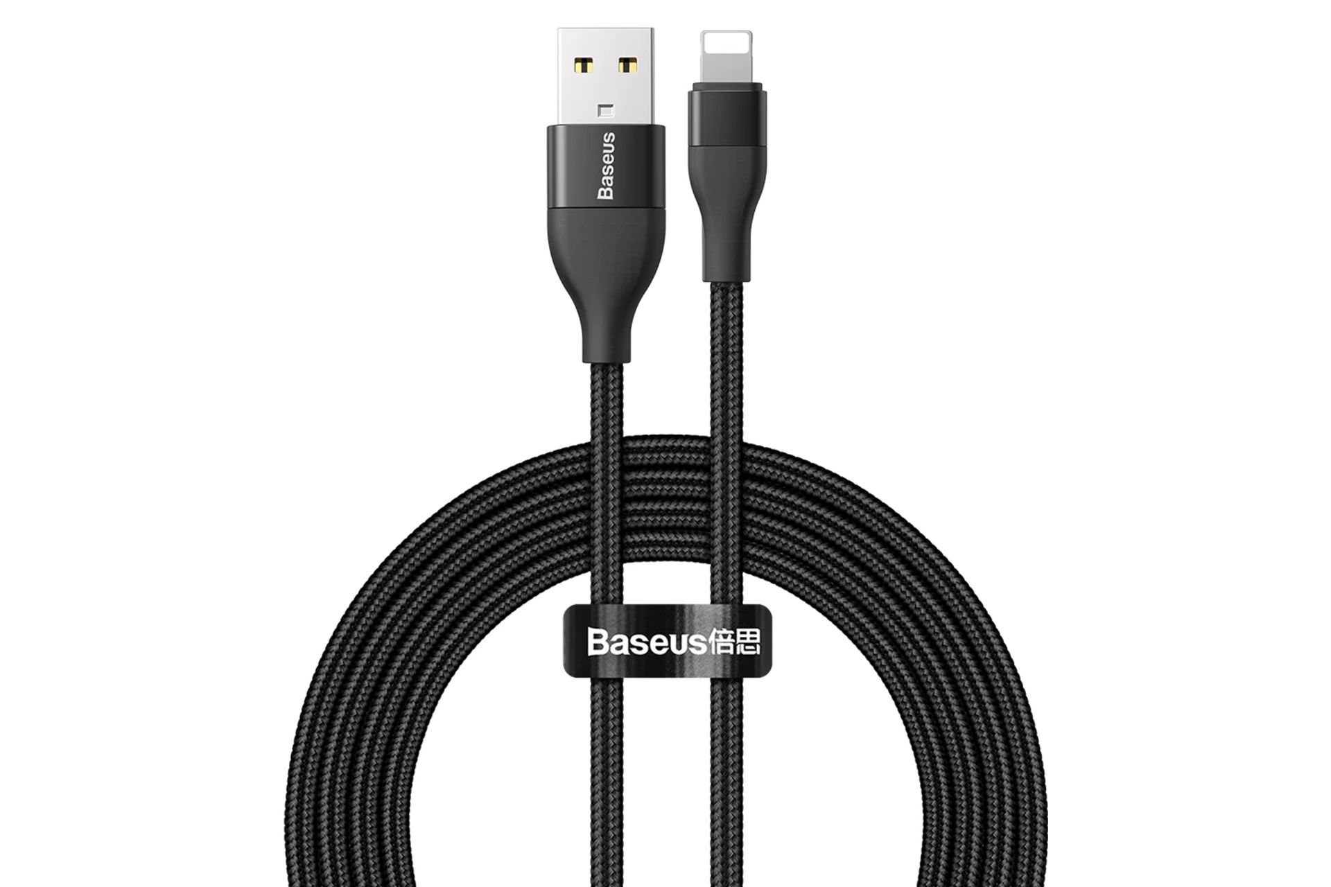 کابل شارژ USB باسئوس USB+Type-C به Lightning مدل 18w 2in1 با طول 1 متر مشکی