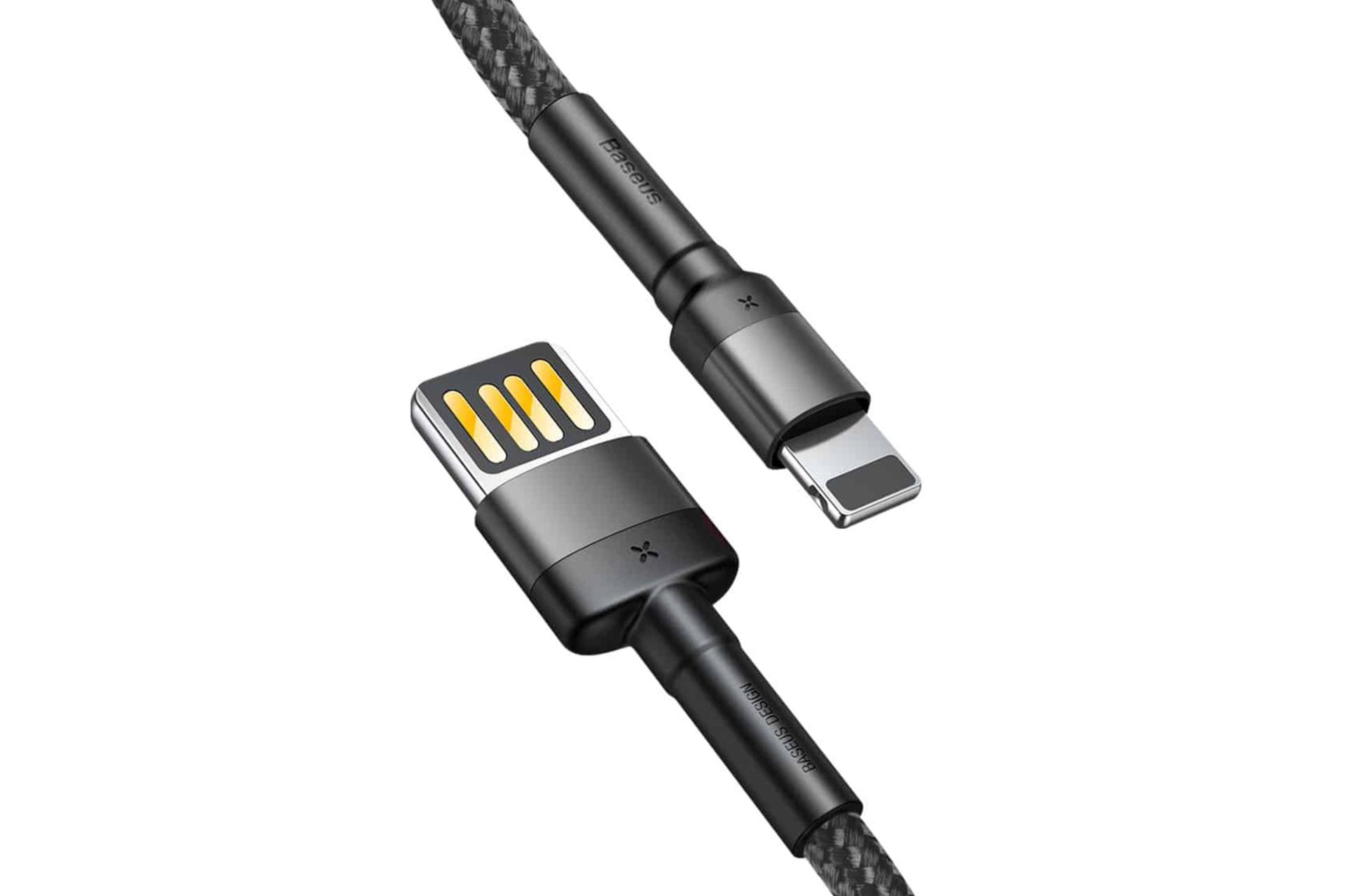 کانکتور کابل شارژ USB باسئوس USB به Lightning مدل Cafule Special Edition با طول 1 متر