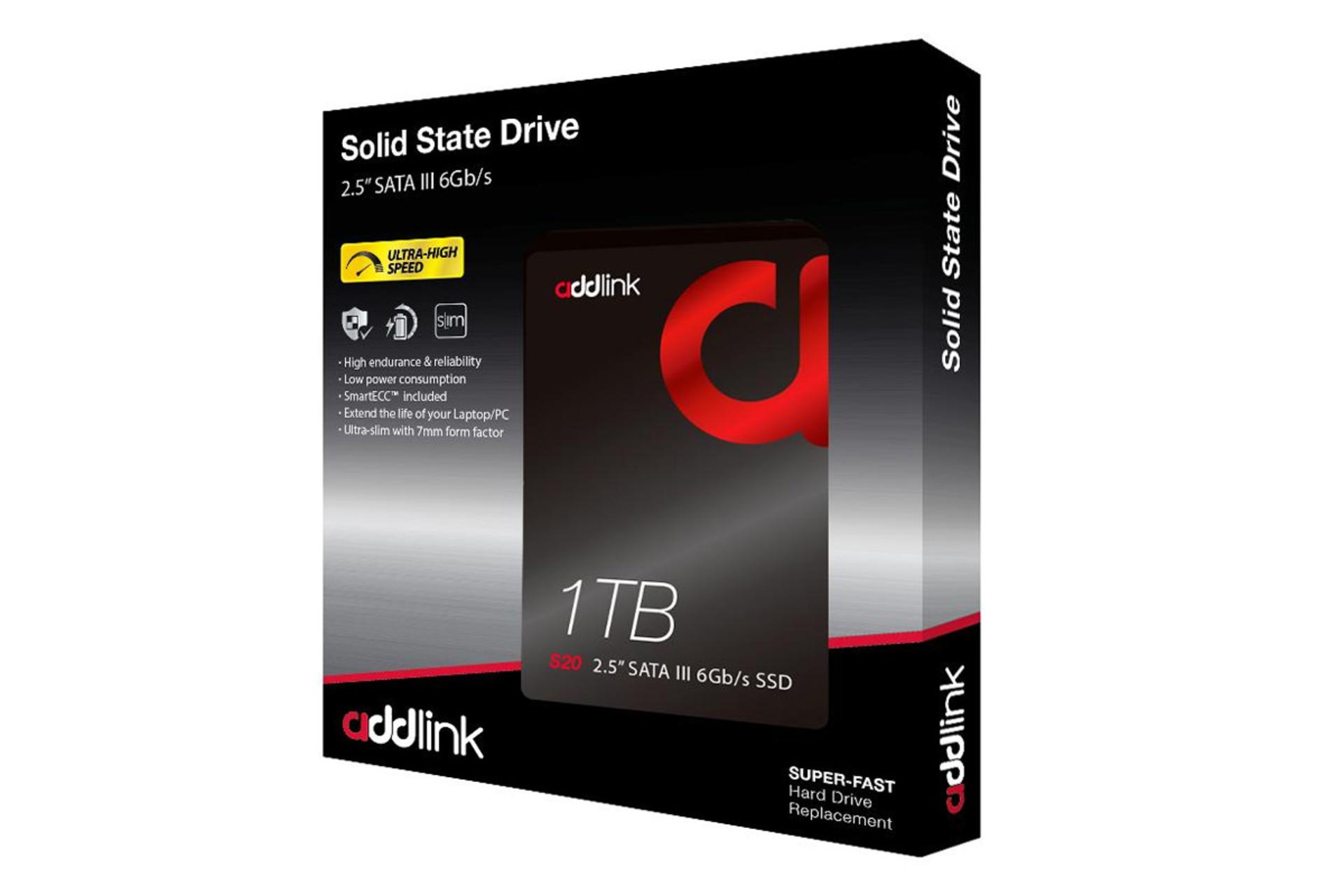 جعبه SSD ادلینک S20 SATA 2.5 Inch ظرفیت 1 ترابایت