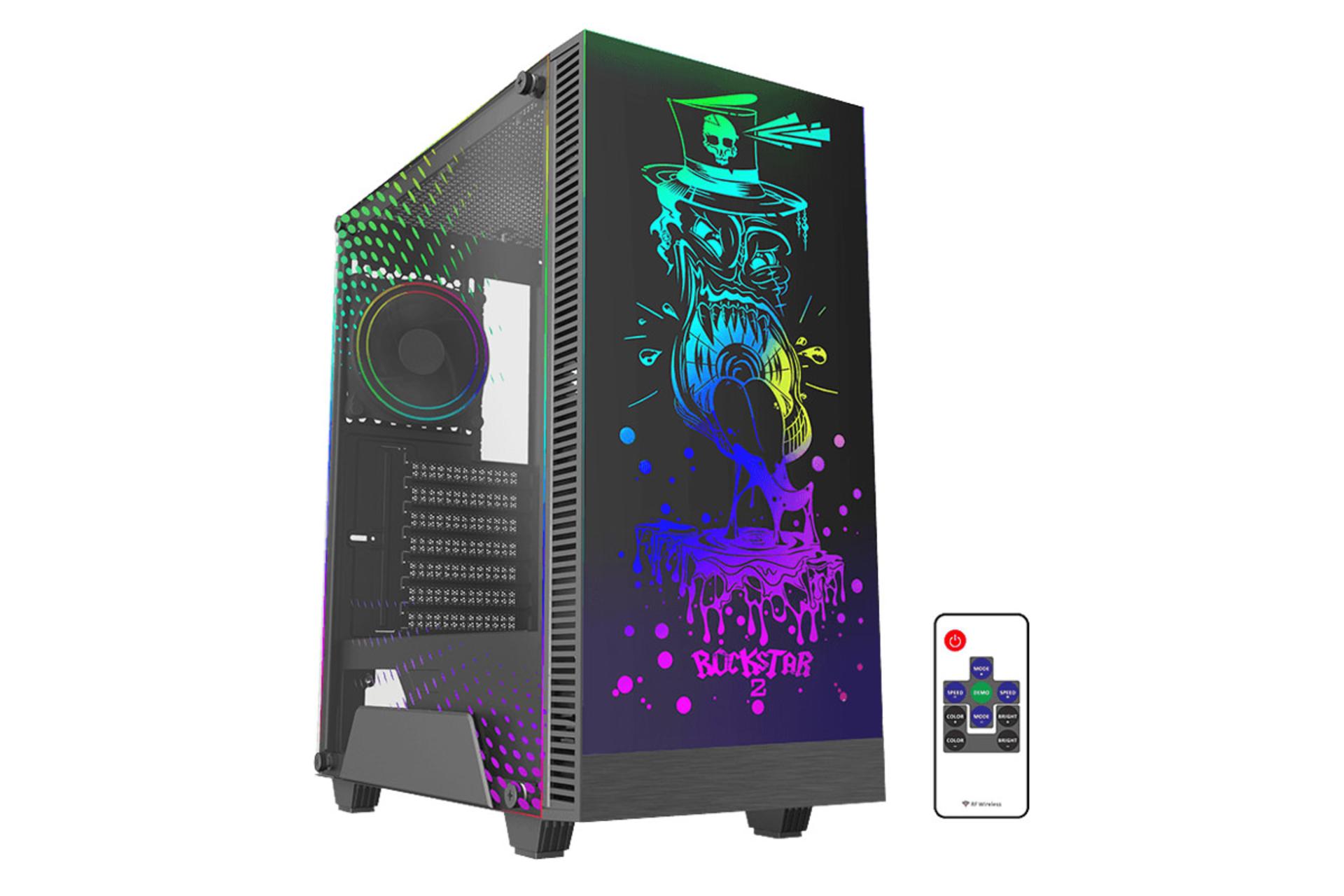 کیس کامپیوتر گیم مکس RockStar 2 همراه با ریموت کنترل