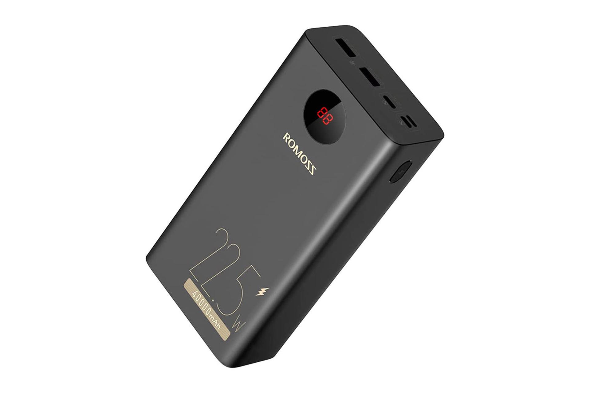 نمای پورت پاوربانک روموس PEA40 PF با ظرفیت 40000 میلی‌آمپر ساعت