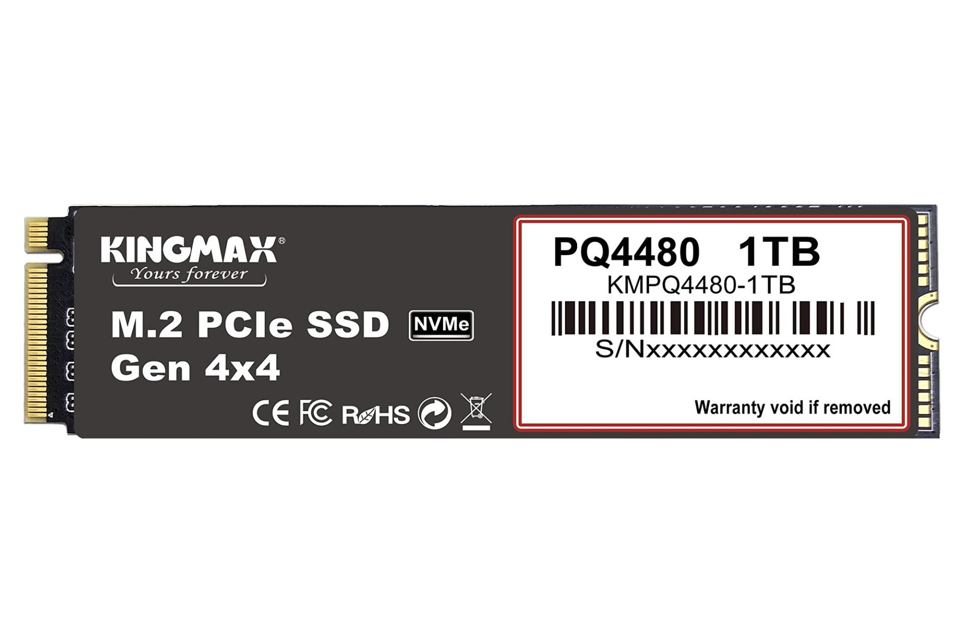 ابعاد SSD کینگ مکس PQ4480 NVMe M.2 ظرفیت 1 ترابایت